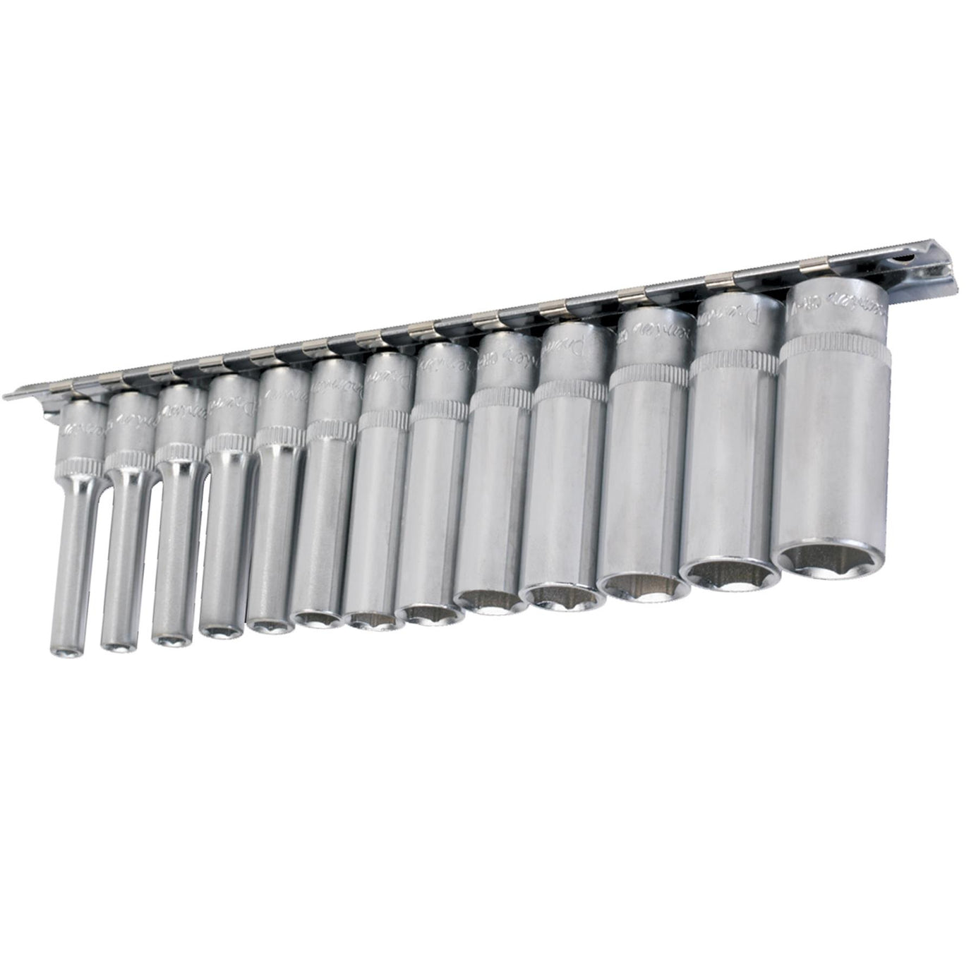 Sealey Socket Set 13pc 1/4"Sq Drive 6pt Deep WallDrive Metric