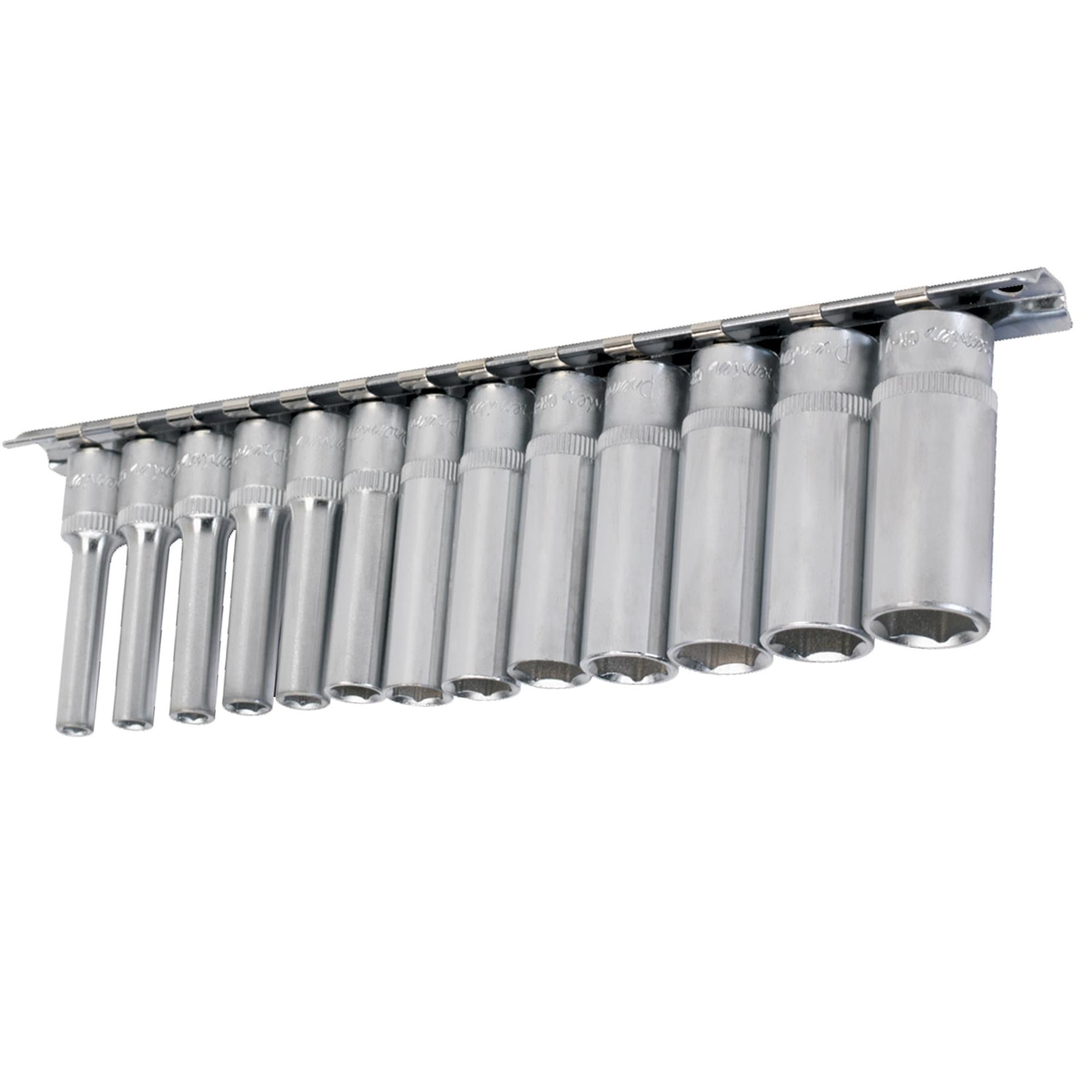 Sealey Socket Set 13pc 1/4"Sq Drive 6pt Deep WallDrive Metric