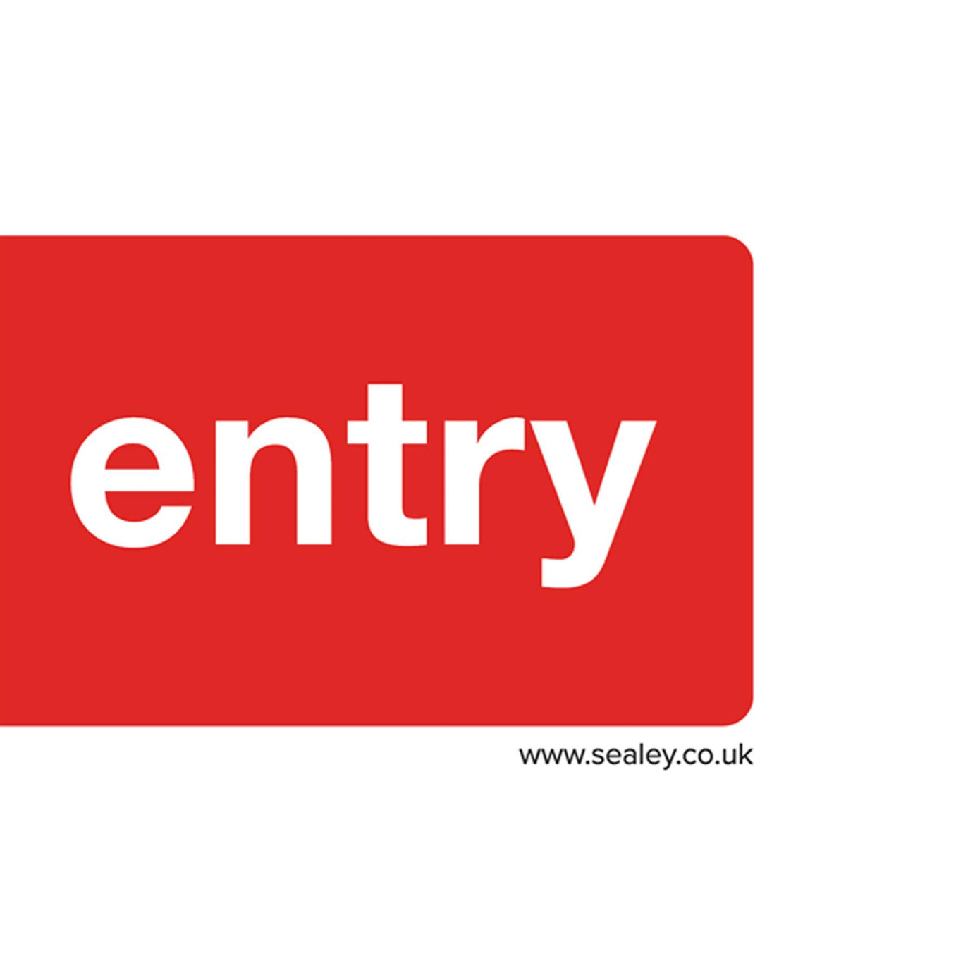 Prohibition Safety Sign - No Entry - Rigid Plastic