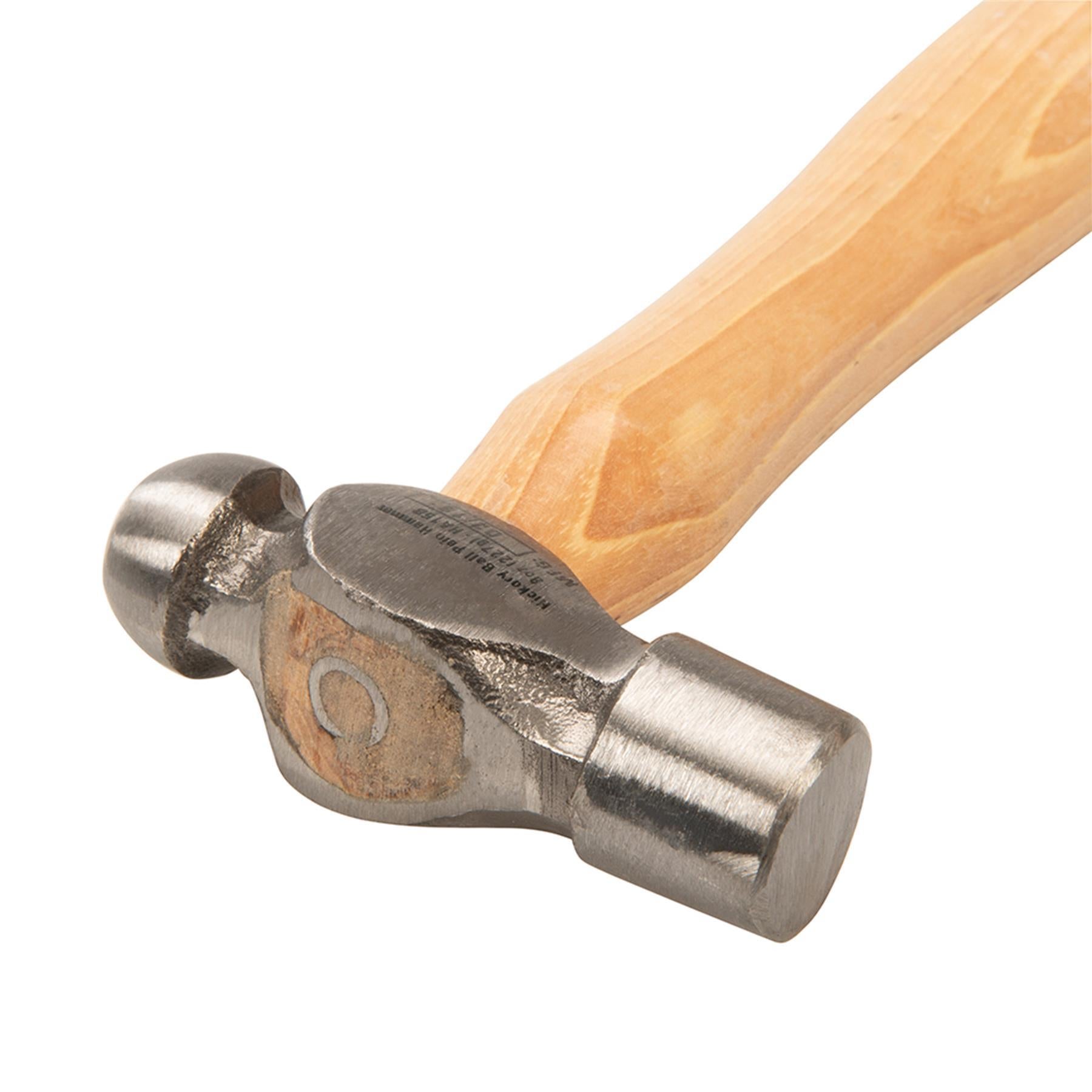 Hickory Ball Pein Hammer 24Oz (680G) Strong Forged Steel Metal Punching Riveting