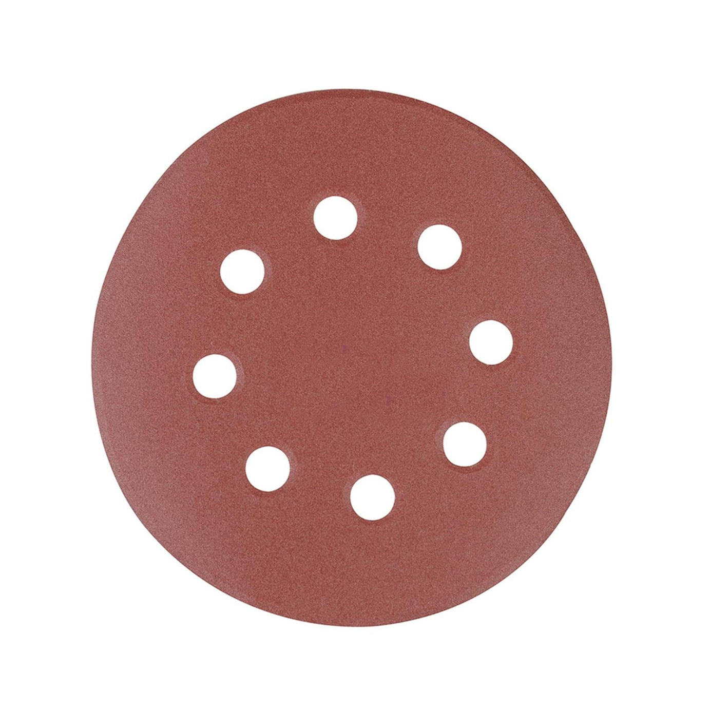 Punched Sanding Discs 125mm 10Pk Grit 60 Hook & Loop Aluminium Oxide DIY