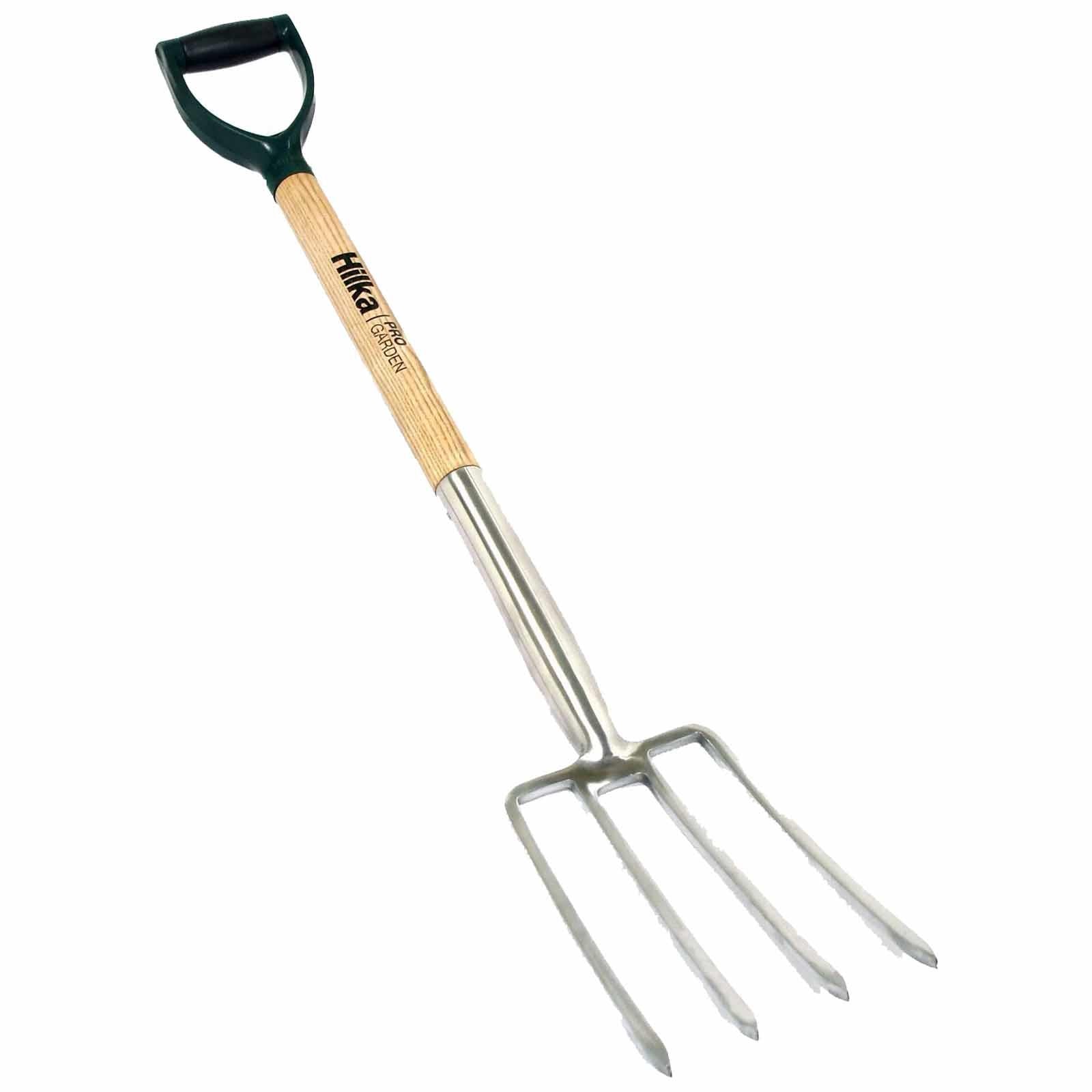 Stainless Steel Ergonomic Soft Grip Handle And Hardwood Shaft Border Fork