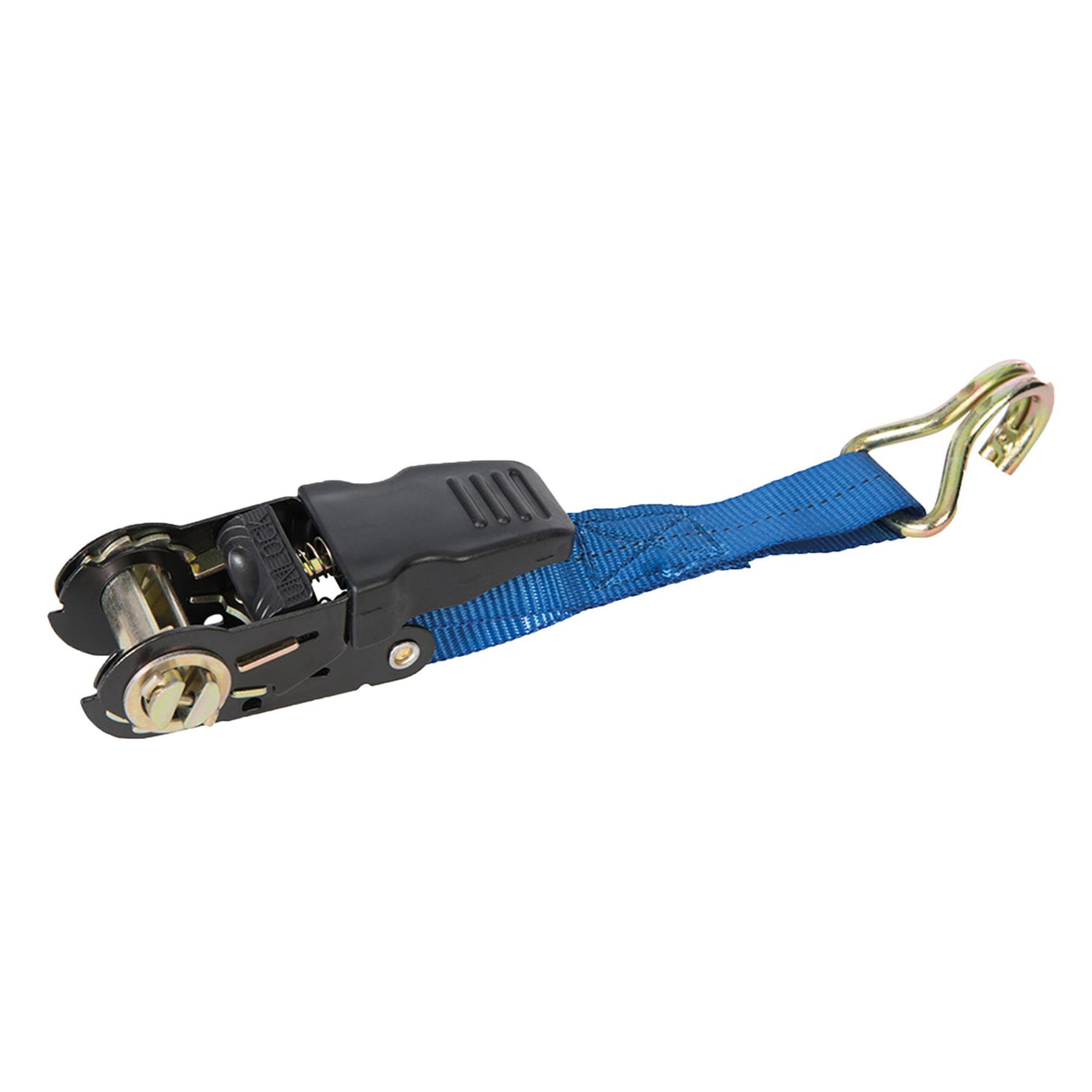 Rubber-Handled Ratchet Tie Down Strap J-Hook 2M X 25mm Rated 250Kg Brand New