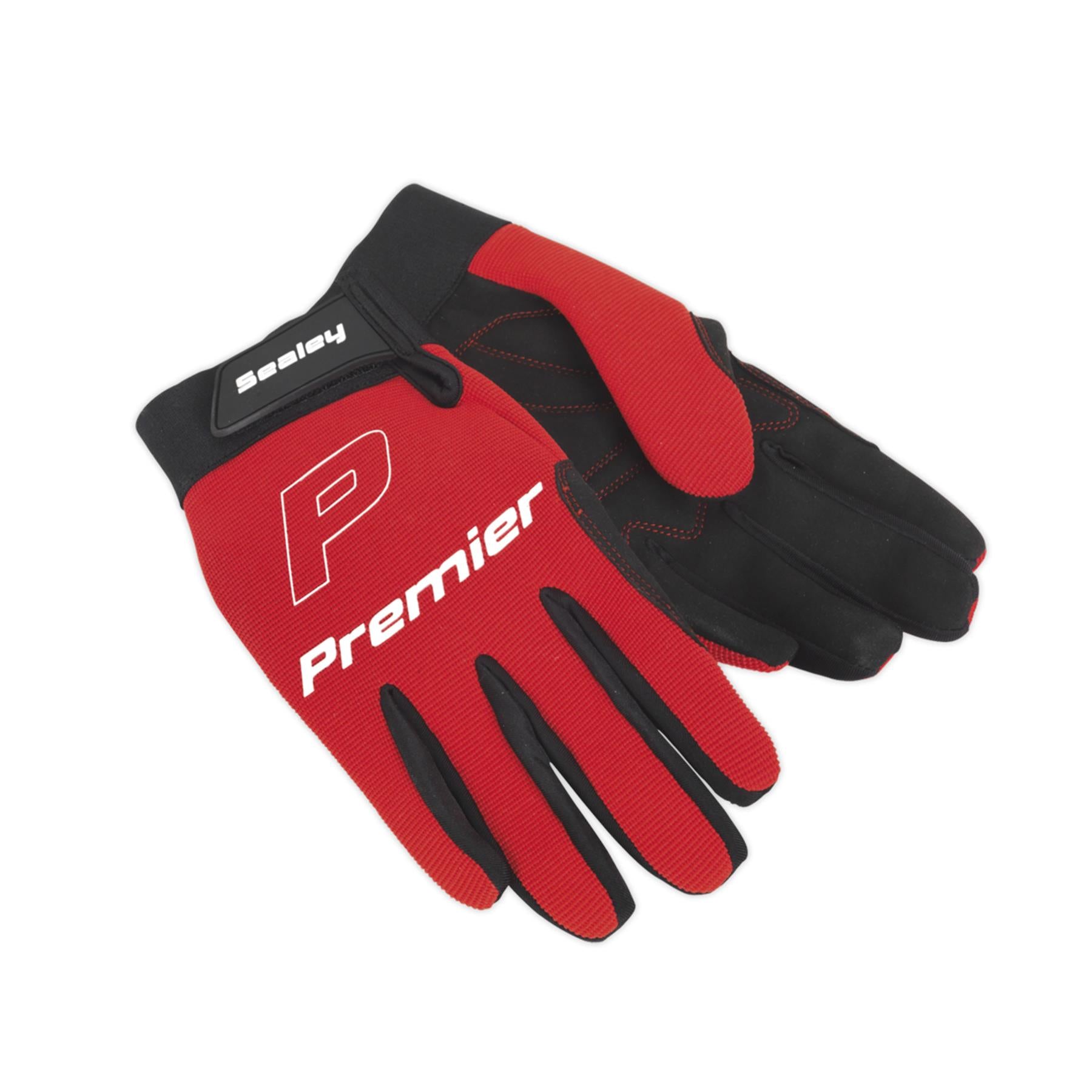 Sealey Mechanic's Gloves Padded Palm - Large Pair