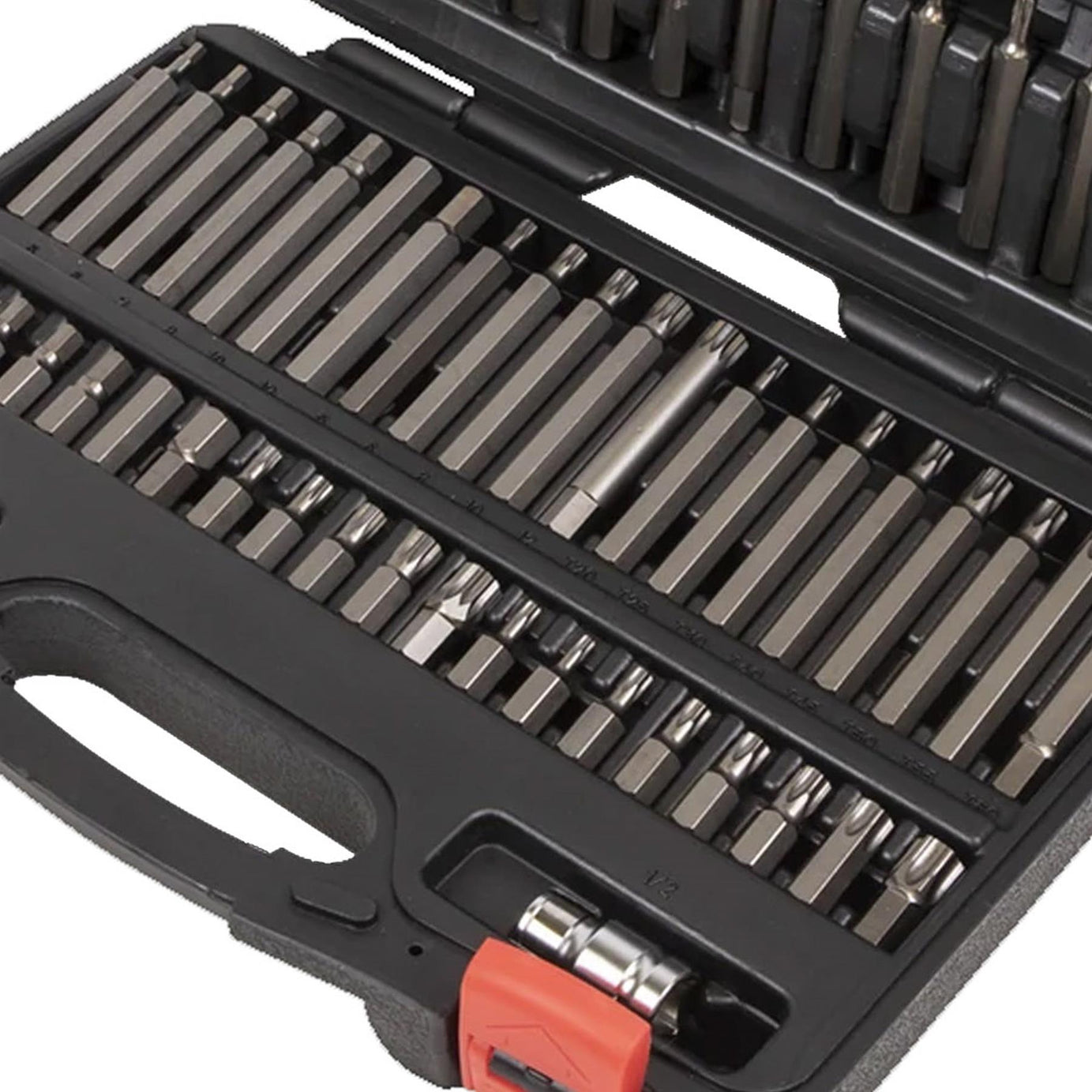 Sealey TRX-Star/Sec TRX-Star/Hex/Ribe/Spline Bit Set 74pc 1/2&3/8"
