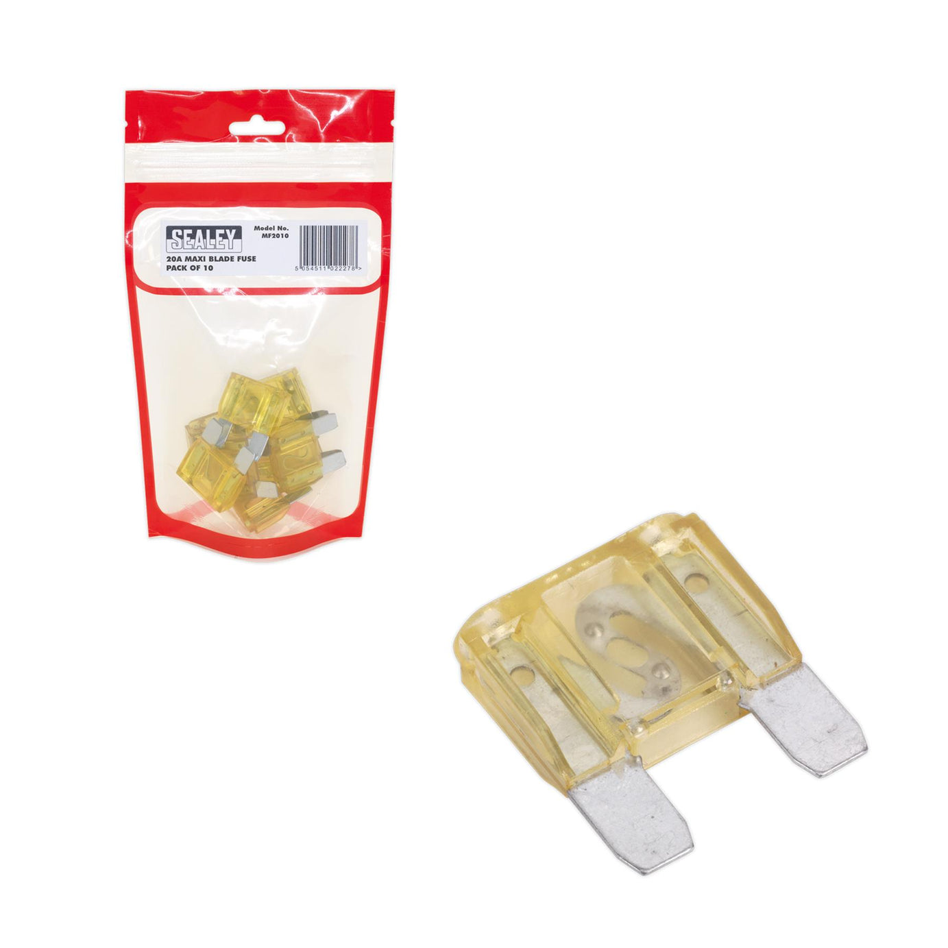 Sealey Automotive MAXI Blade Fuse 20A Pack of 10