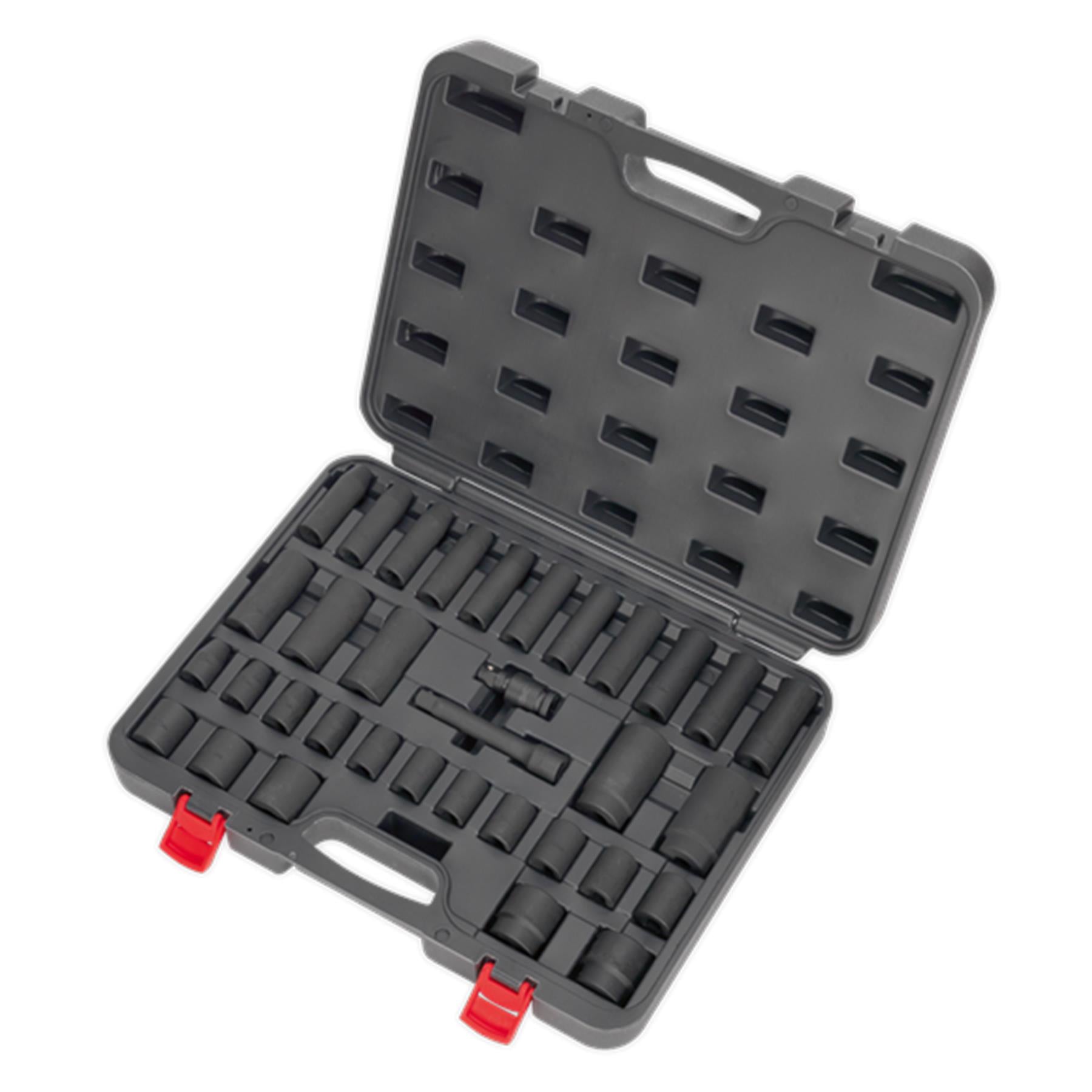 Sealey Impact Socket Set 34pc 1/2"Sq Drive Metric