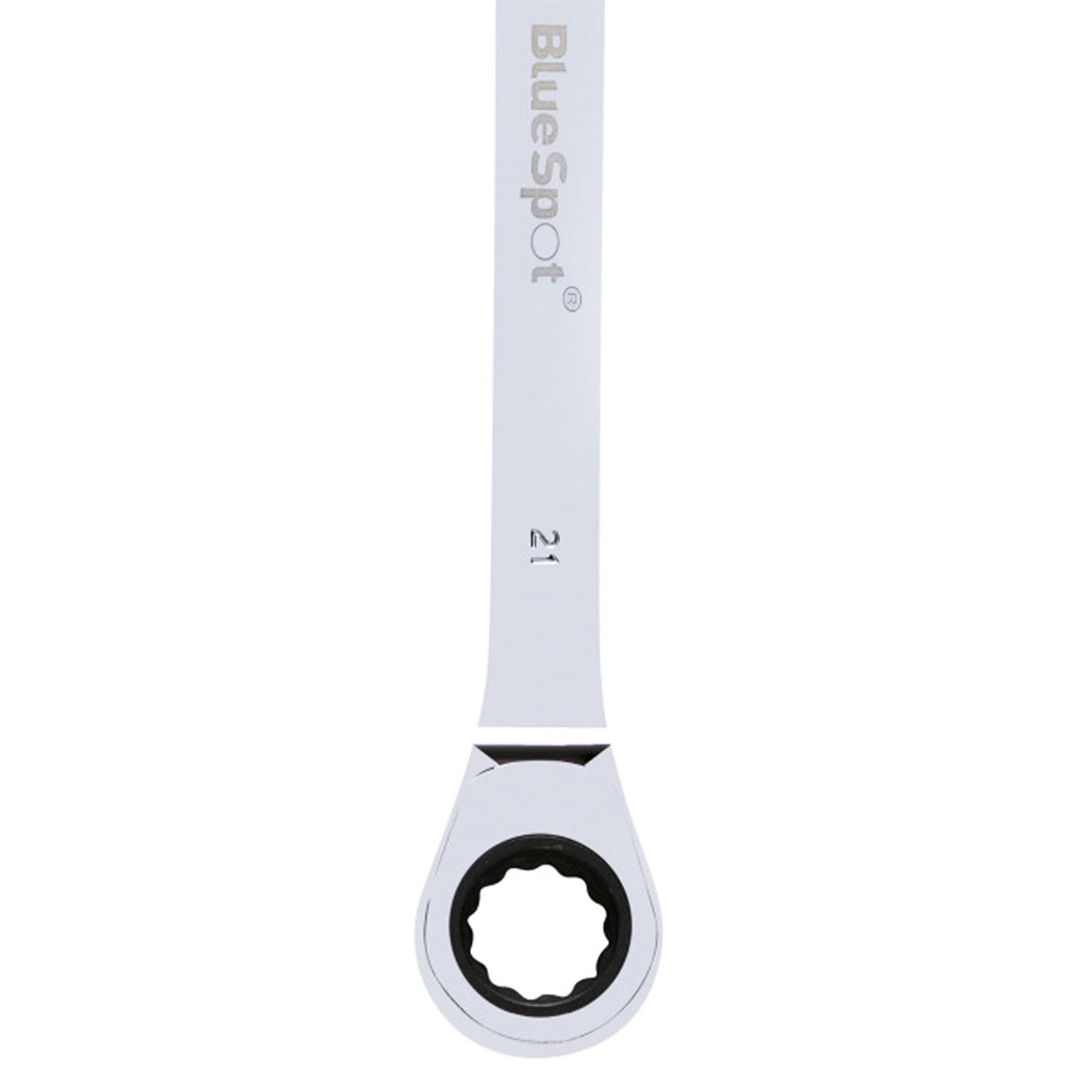 BlueSpot 21mm Fixed Head Ratchet Spanner Metric Chrome Vanadium 72 Teeth
