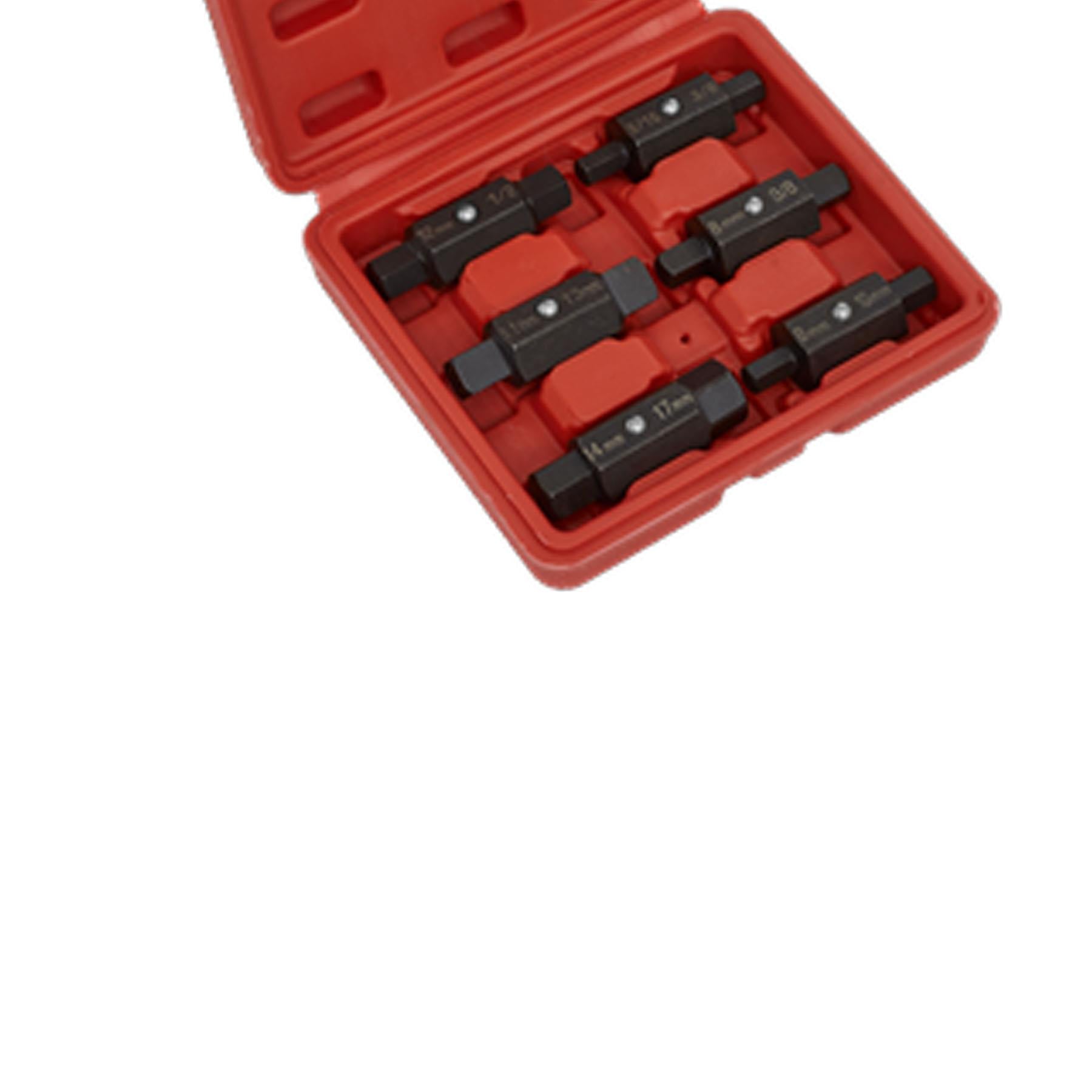 Sealey Oil Drain Plug Key Set 6pc Double End