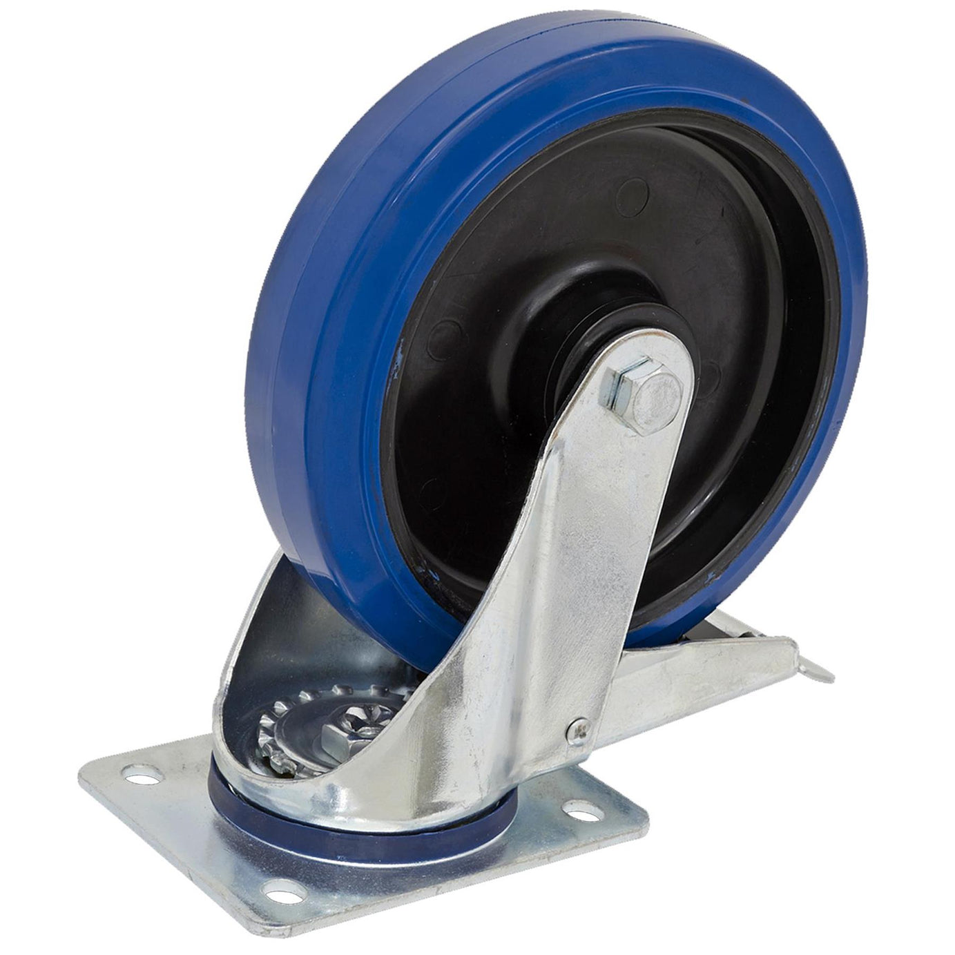Sealey Heavy-Duty Rub Swivel Castor Wheel with Total Lock 125mm