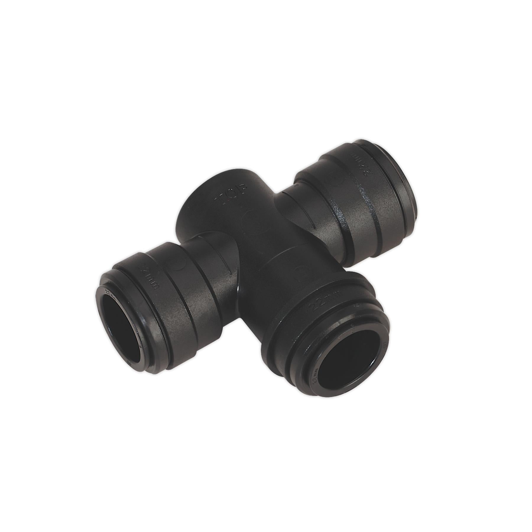 Sealey Equal Water Trap Tee 22mm (John Guest Speedfit - PMTT22E)