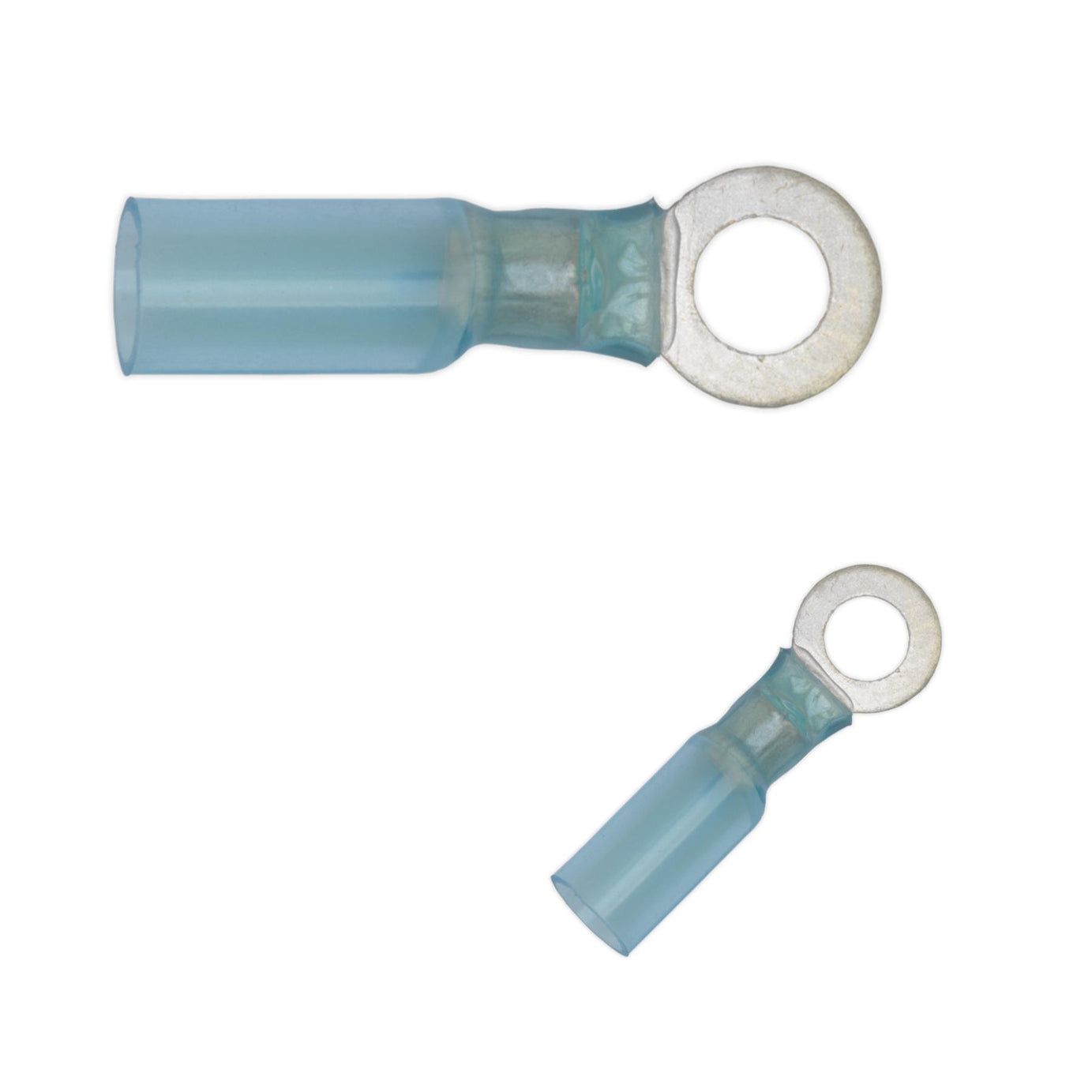 Sealey Heat Shrink Ring Terminal Ø6.4mm Blue Pack of 25