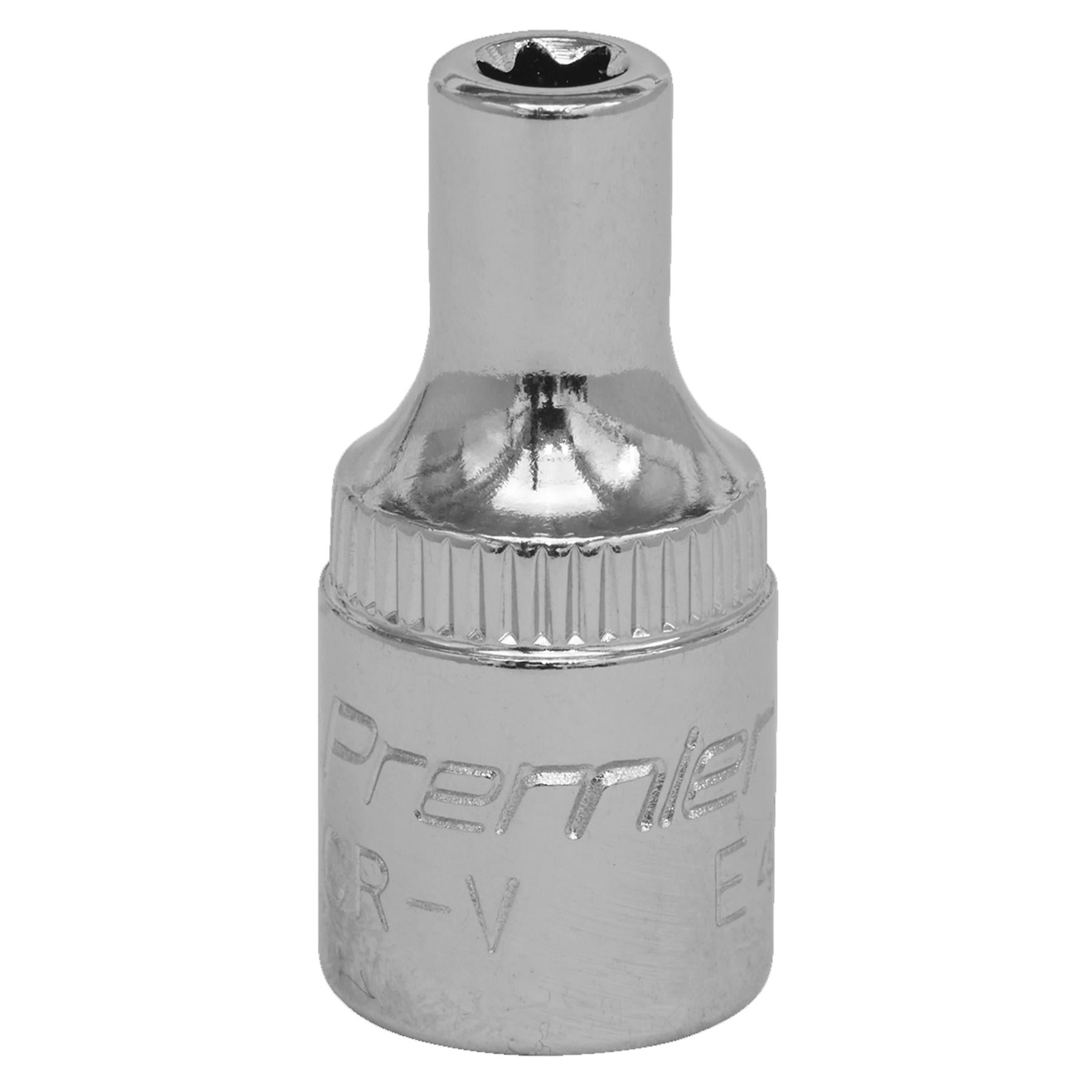 Sealey TRX-Star* Socket E4 1/4"Sq Drive Chrome Vanadium