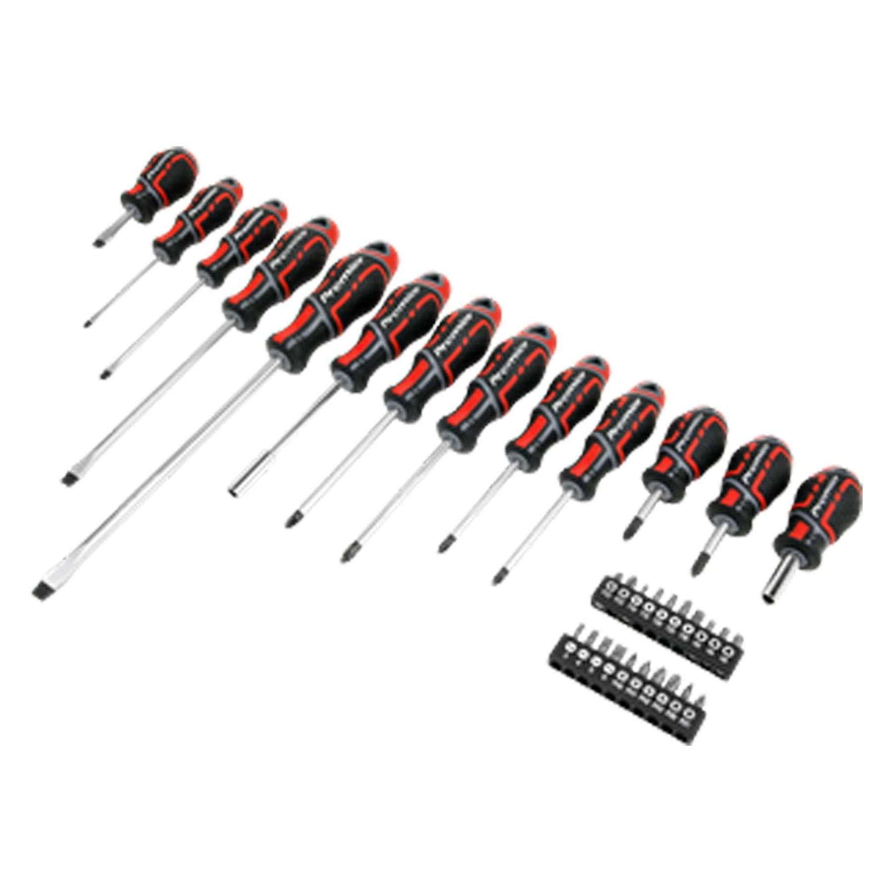 Sealey Screwdriver & Bit Set 33pc GripMAX� - Hi-Vis