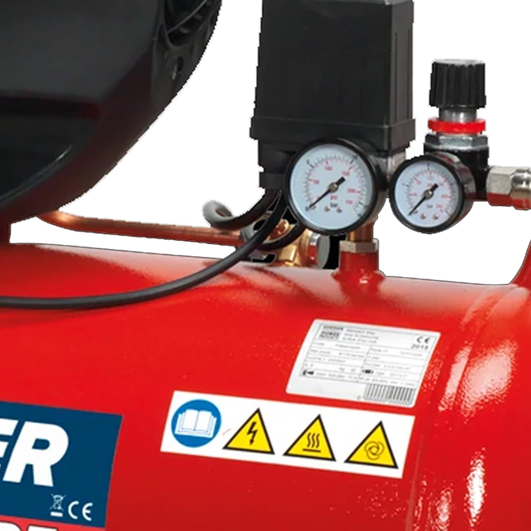 Sealey Compressor 50L V-Twin Direct Drive 3hp Oil Free