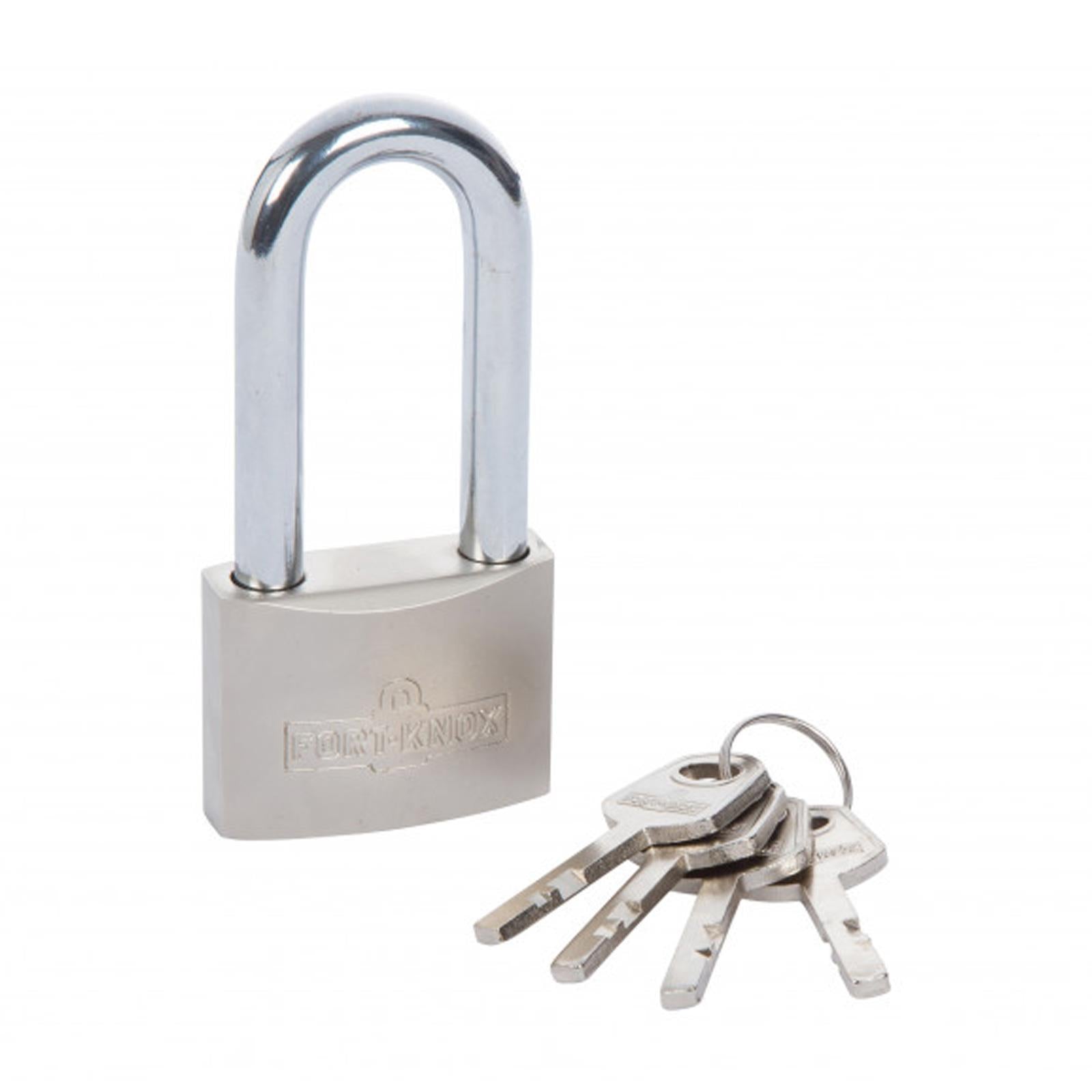 BlueSpot Extra Long Shackle Padlock 50mm Hardened Steel & Solid Brass Cylinder