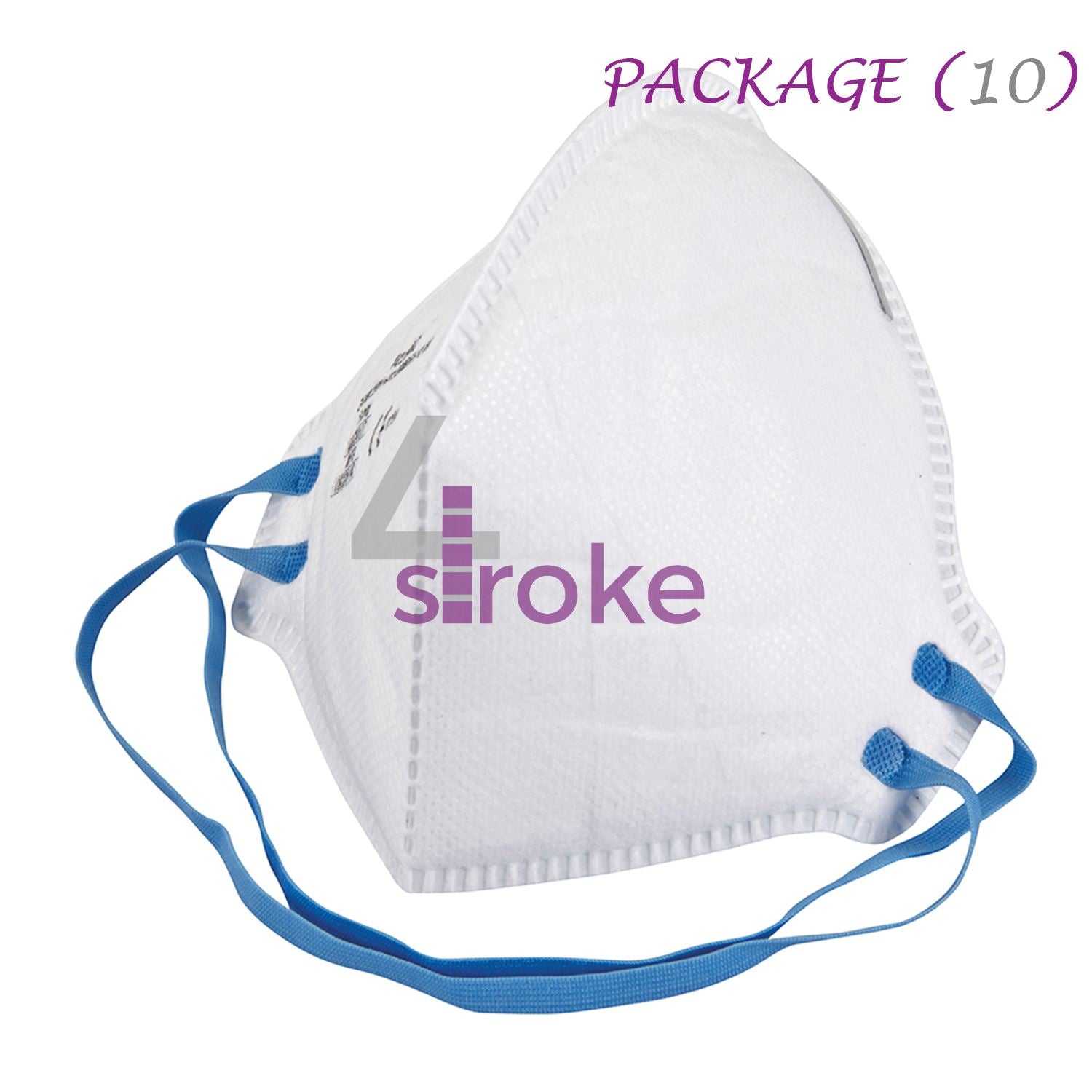 10 Face Mask Respirator FFP2 Sanding Paint Aerosol Dust Bodyshop Safety Foldflat