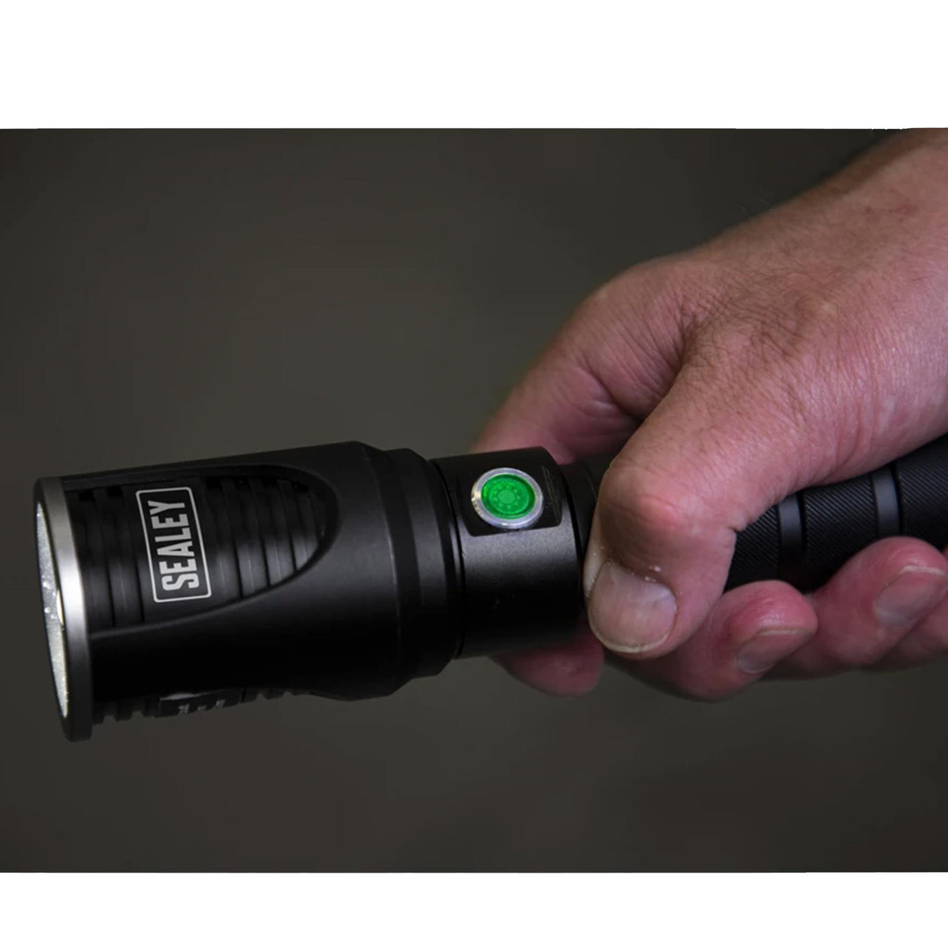 Sealey Aluminium Torch 60W COB LED Adjustable Focus Rechargeable