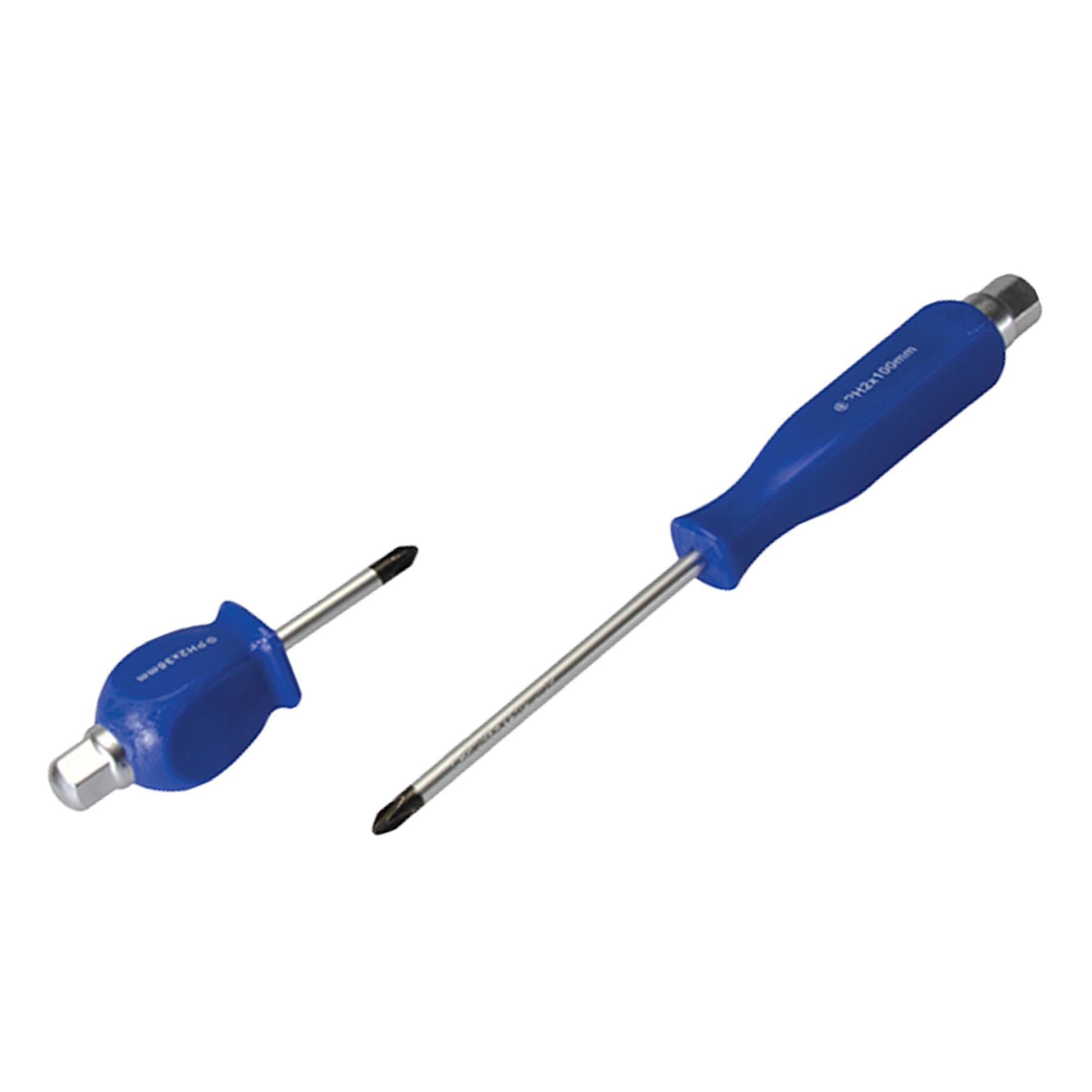 12Pce Engineers Screwdriver Set Chrome Vanadium Steel Blades Magnetic Tips