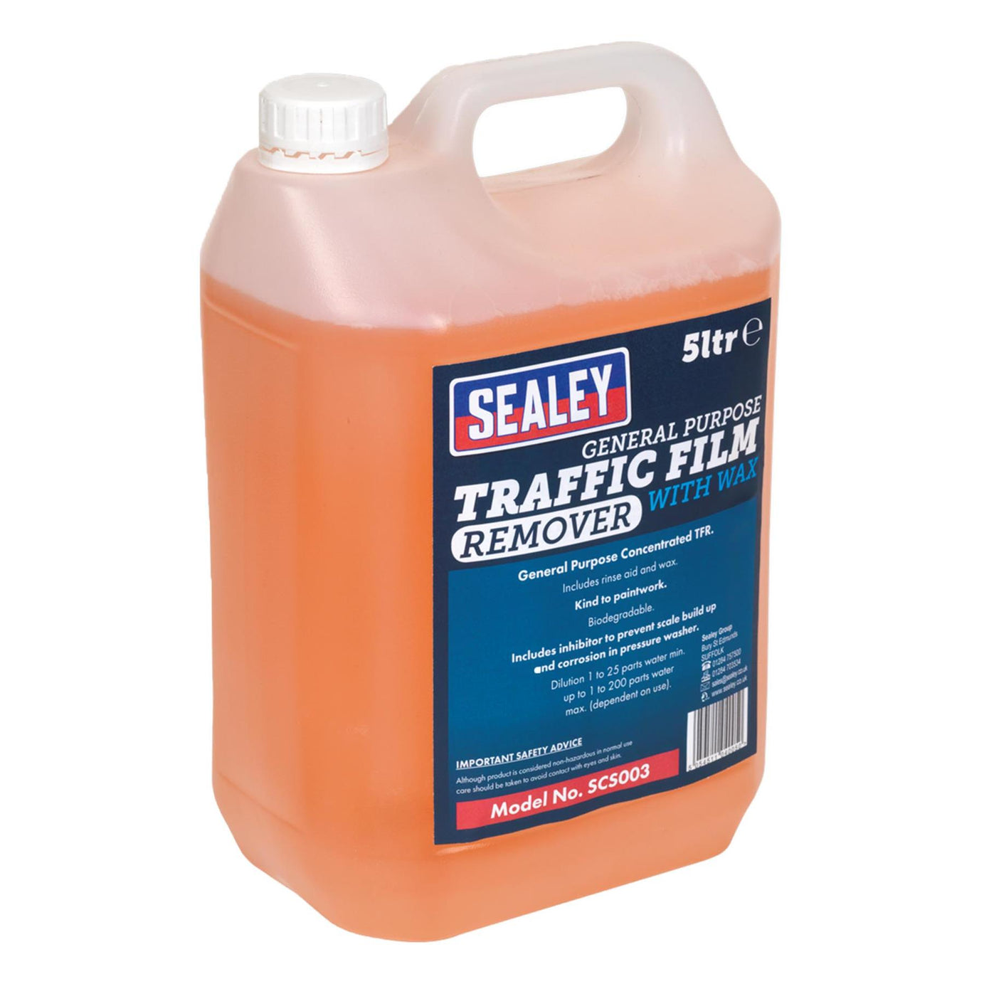 Sealey TFR Detergent with Wax Concentrated 5L