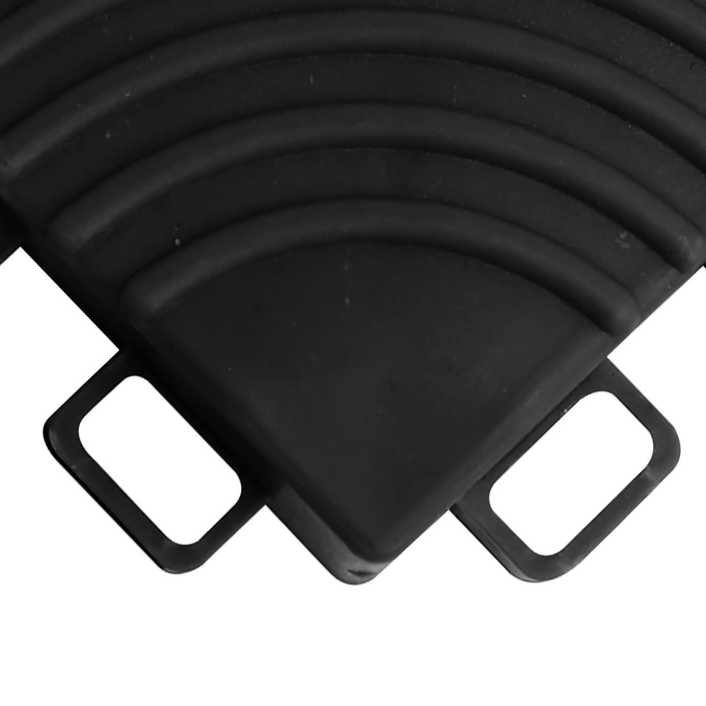 Sealey Polypropylene Floor Tile Corners Black 60 x 60mm - Pack of 4