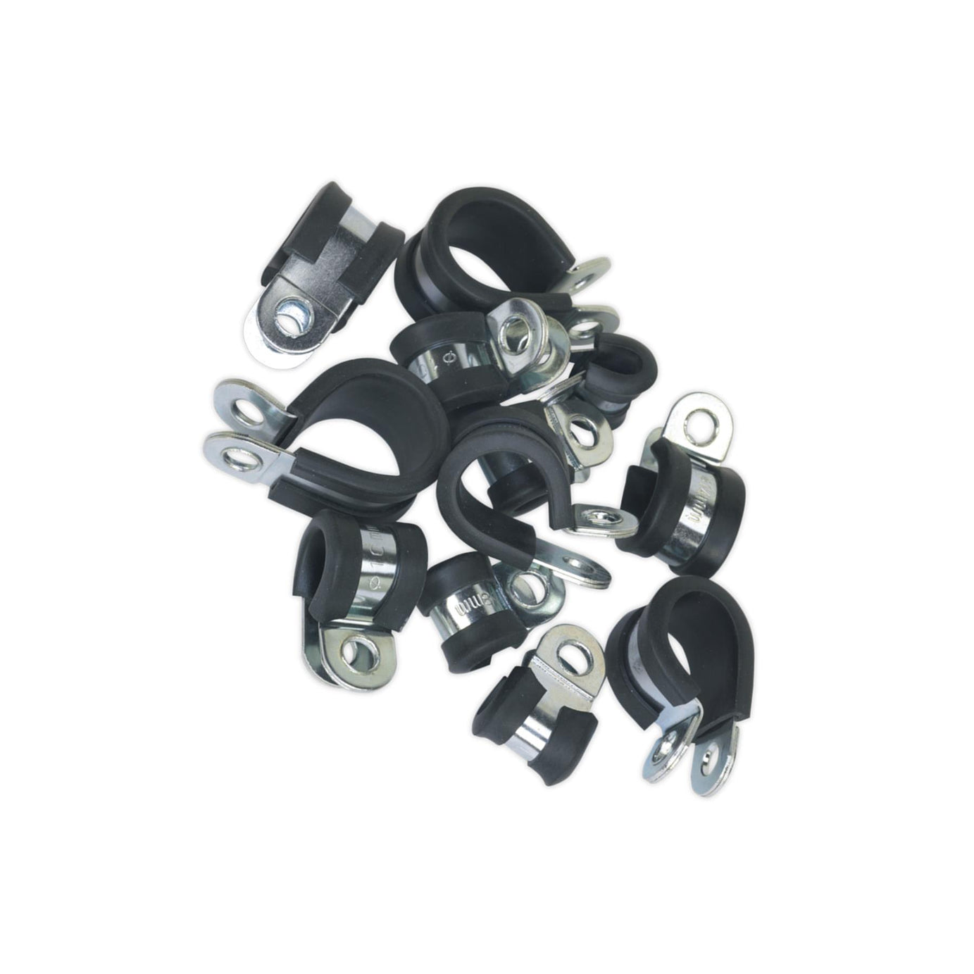 Sealey P-Clip Rubber Lined Assortment 60pc