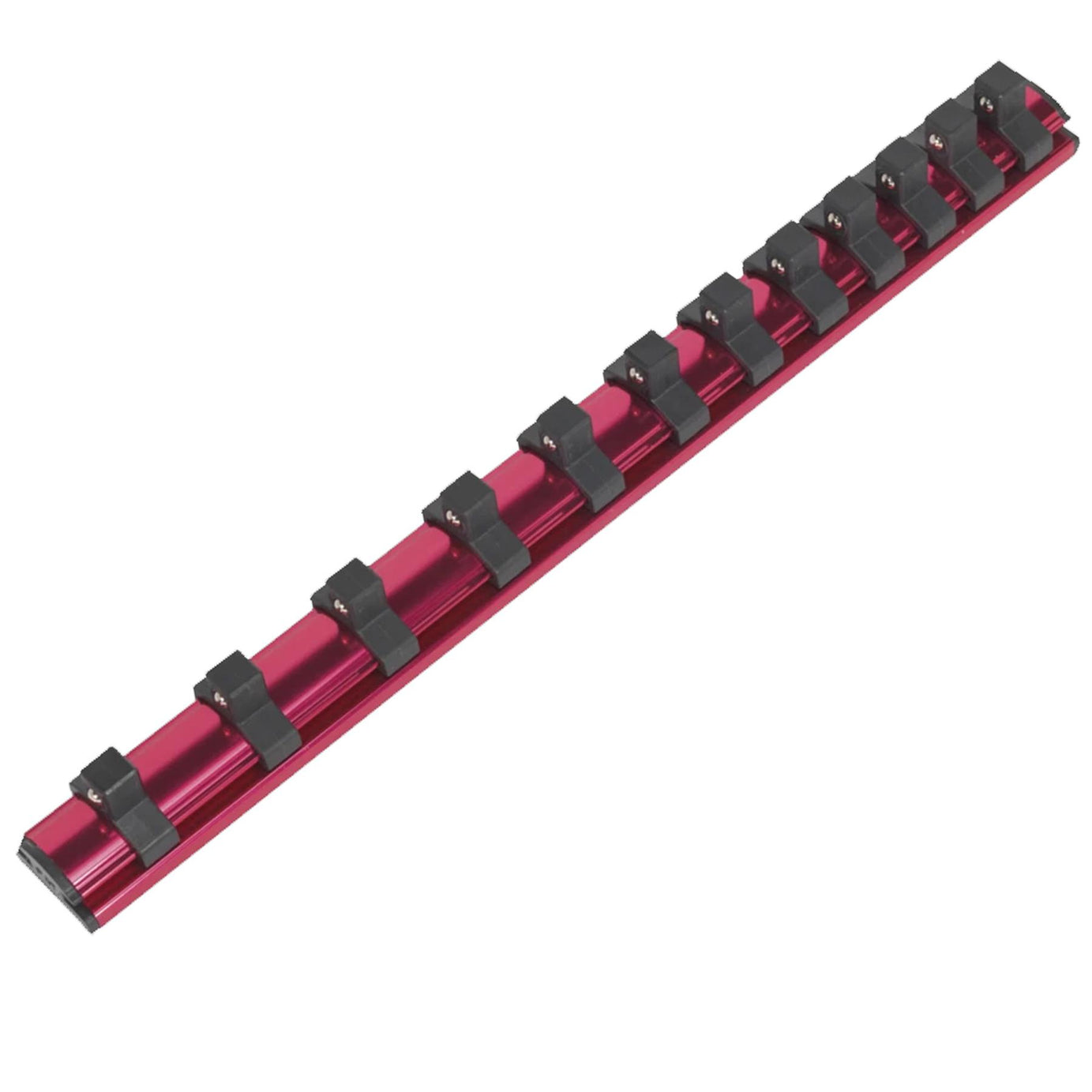 Sealey Socket Retaining Rail Magnetic 3/8"Sq Drive 12 Clips