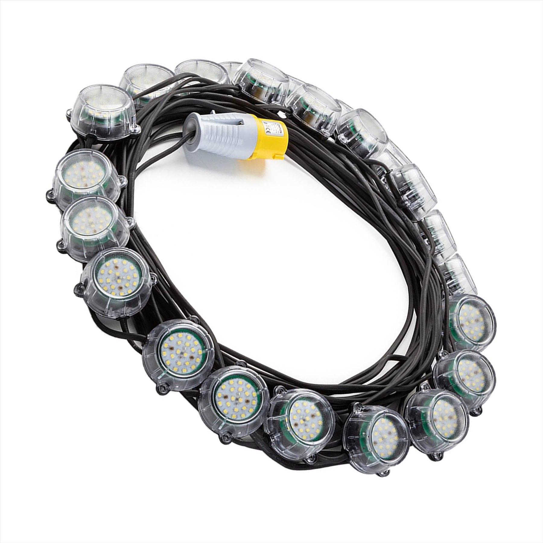 Defender 50m Heavy Duty LED Encapsulated Festoon String Lights 120W 110V 120W