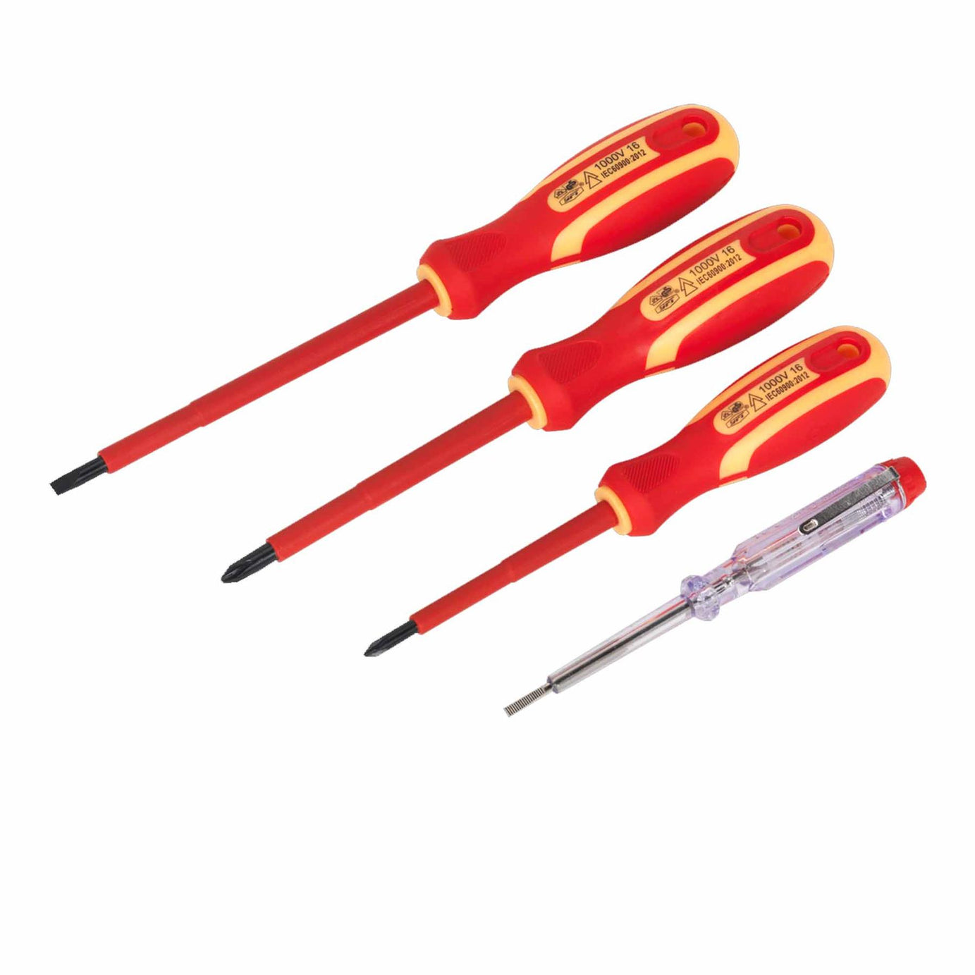 Sealey Electrician's Screwdriver Set 4pc VDE Approved