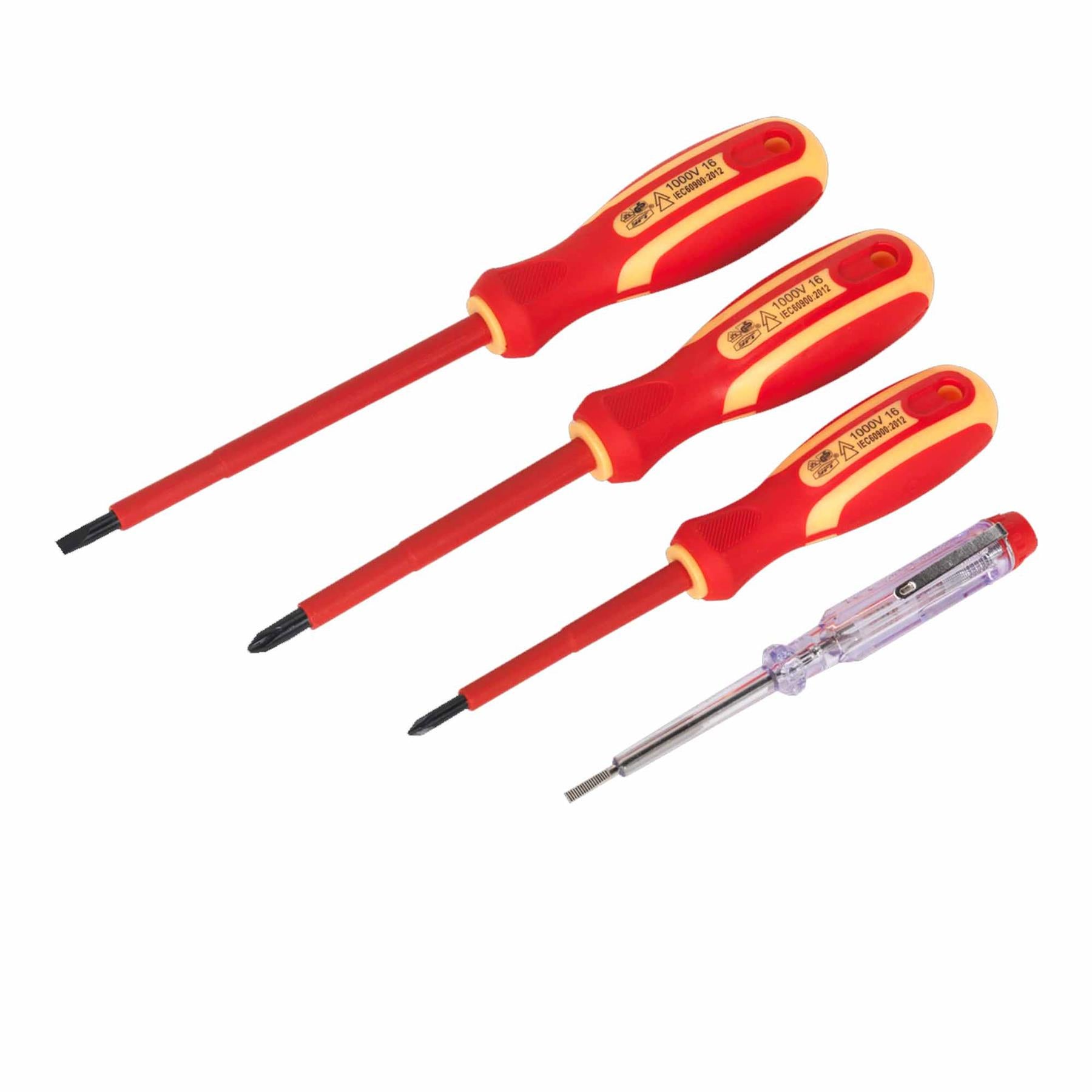 Sealey Electrician's Screwdriver Set 4pc VDE Approved