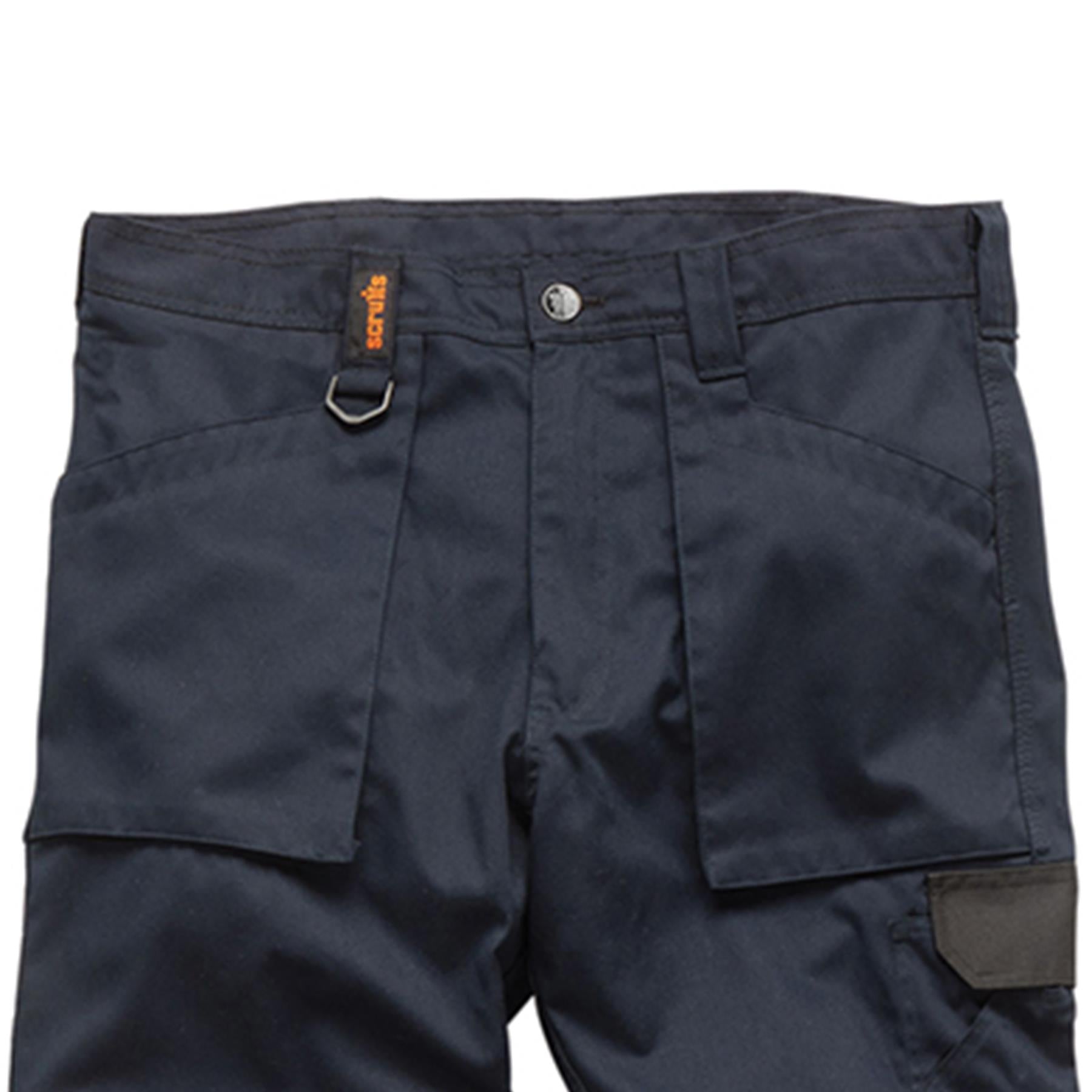 Scruffs Worker Trousers | Trade Hard Wearing Work Trousers NAVY (34R)