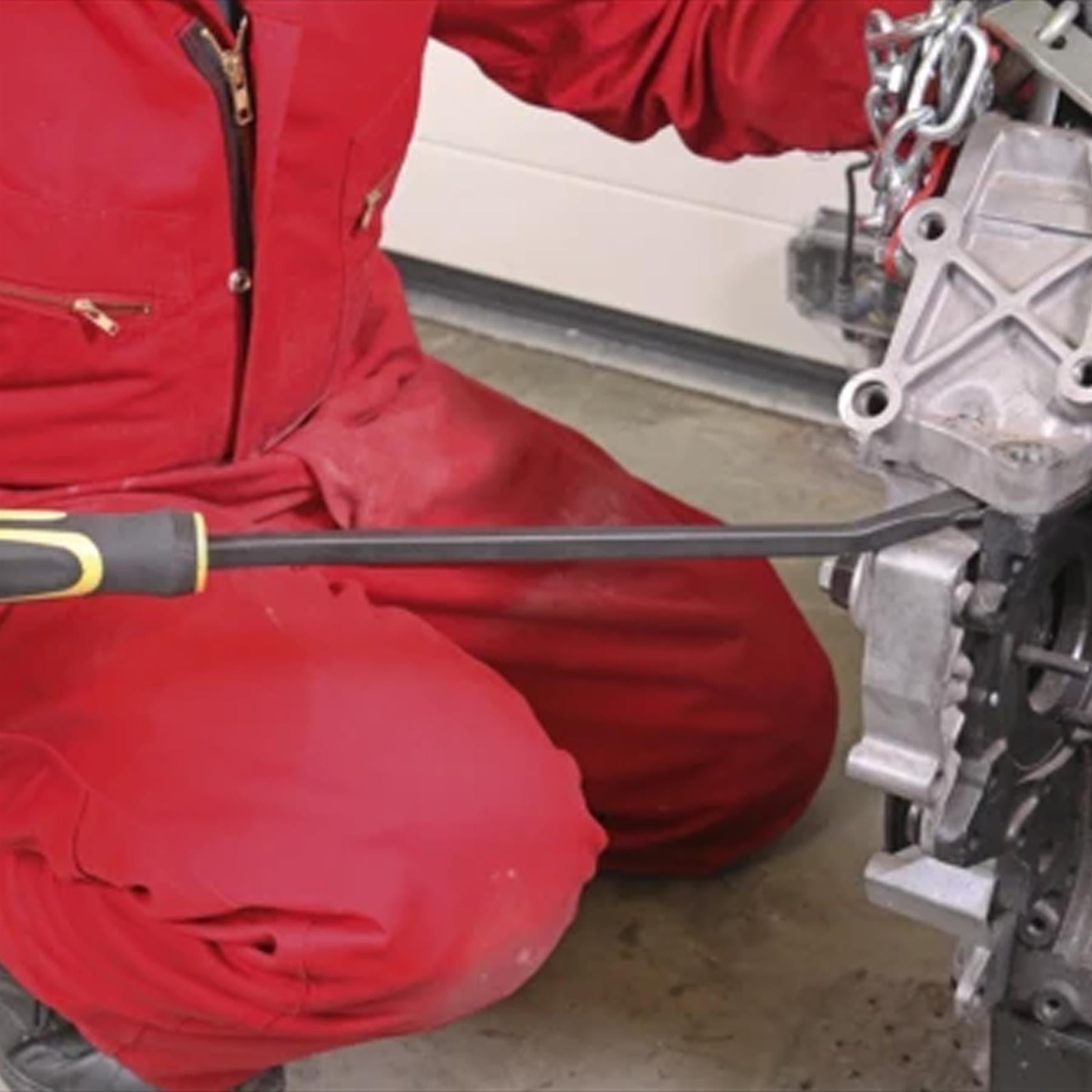 Sealey Angled Pry Bar Set with Hammer Cap Heavy-Duty 4pc