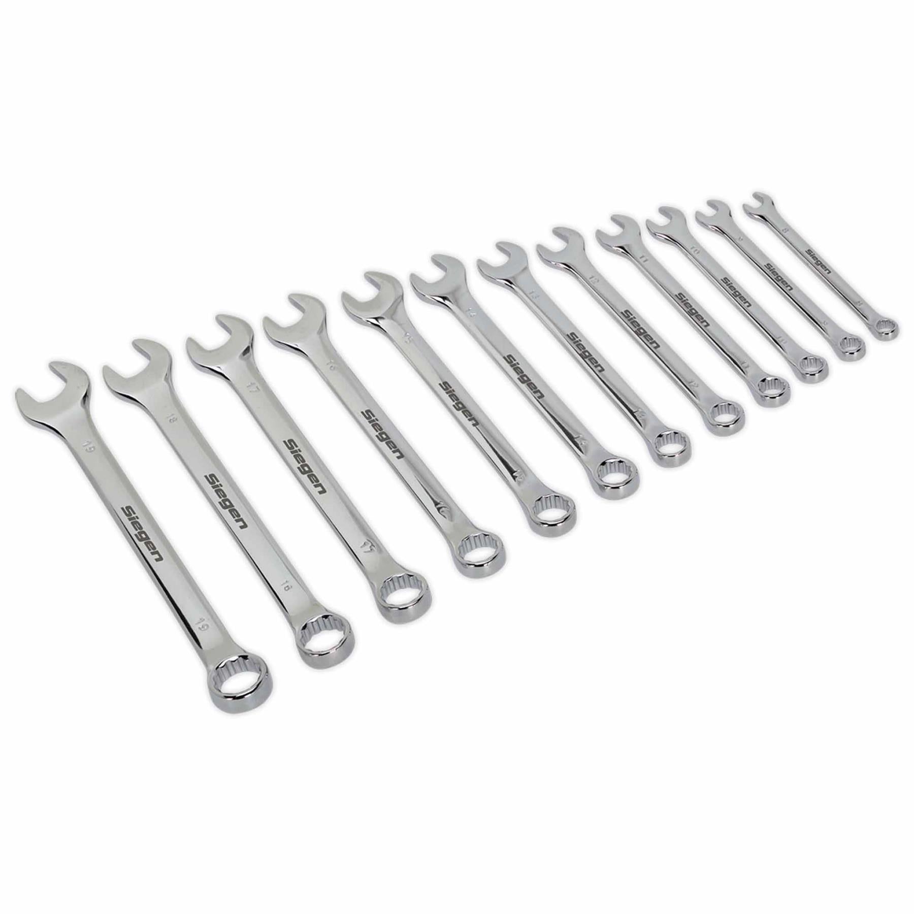 Sealey Combination Spanner Set 12pc Metric
