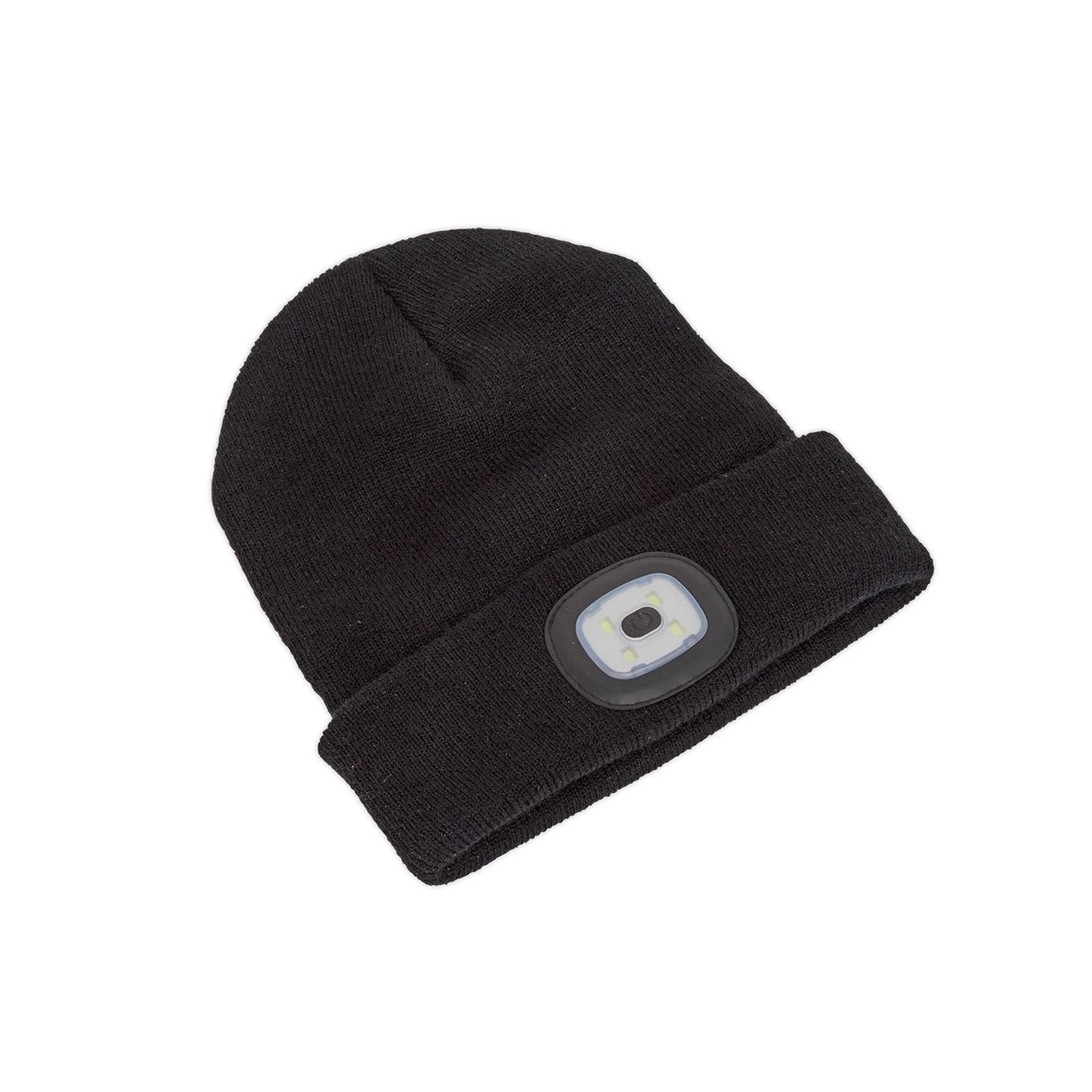 Sealey Beanie Hat with Rechargeable Spotlight 4 SMD LED