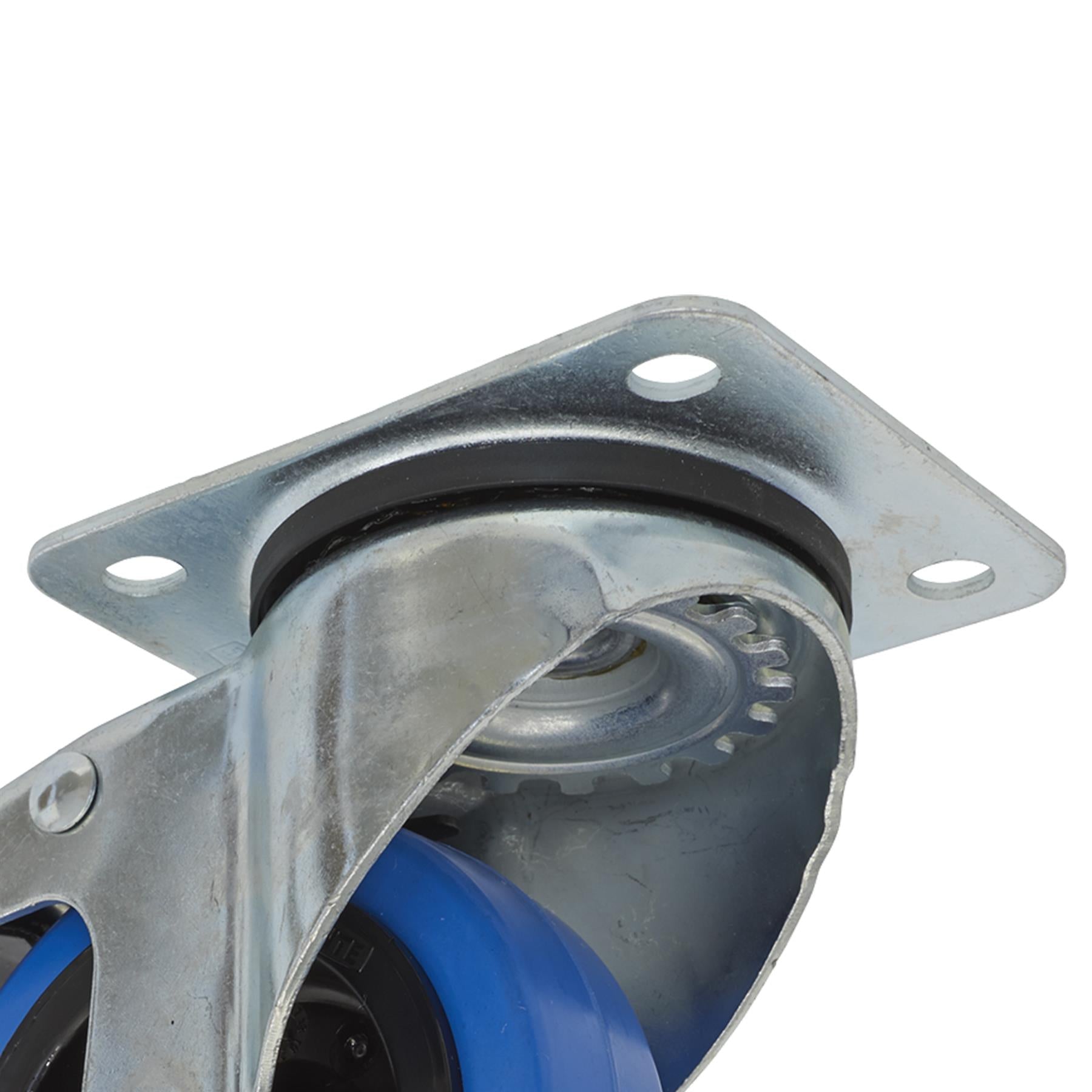 Sealey Castor Wheel Swivel Plate with Total Lock 100mm