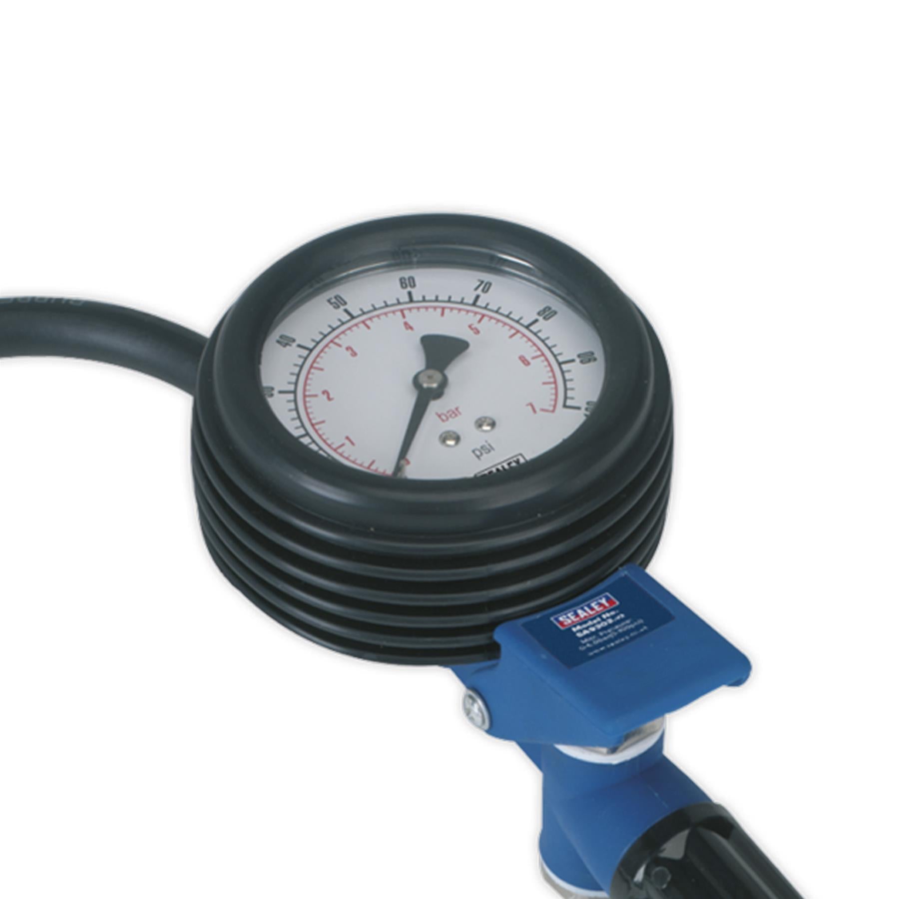 Sealey Jumbo Tyre Inflator with Clip-On Connector
