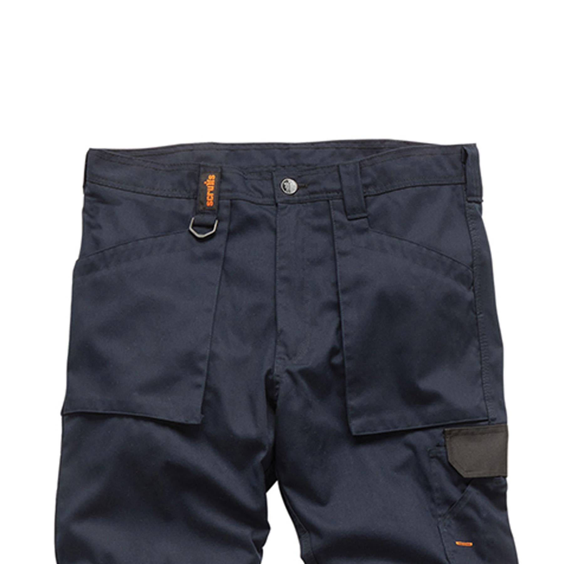 Scruffs Worker Trousers | Trade Hard Wearing Work Trousers NAVY (32S)