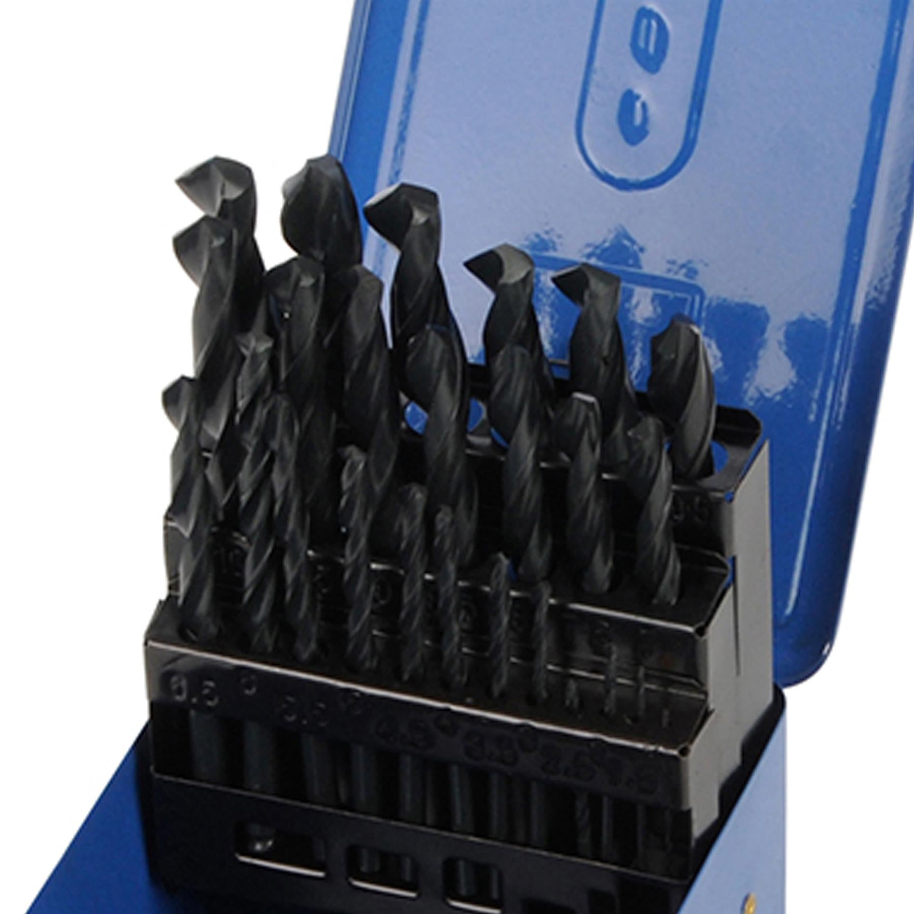 Qaulity 25Pce HSS-R Jobber Drill Bit Set 1mm - 13mm Hand Tool Drills Kit