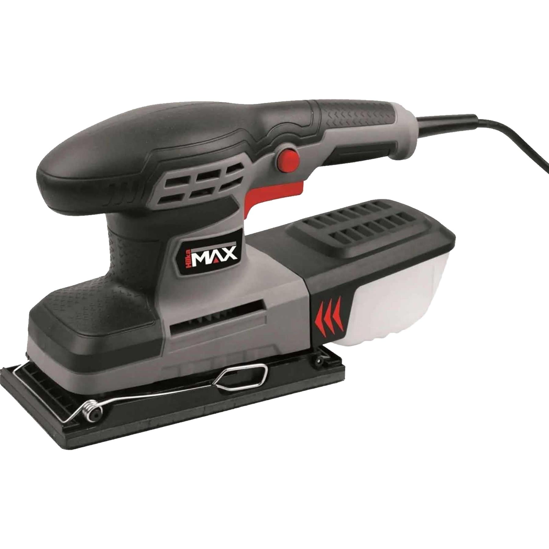 260W 1/3 Sheet Sander Dust Collection Box & 3 Hook & Loop Sanding Sheets