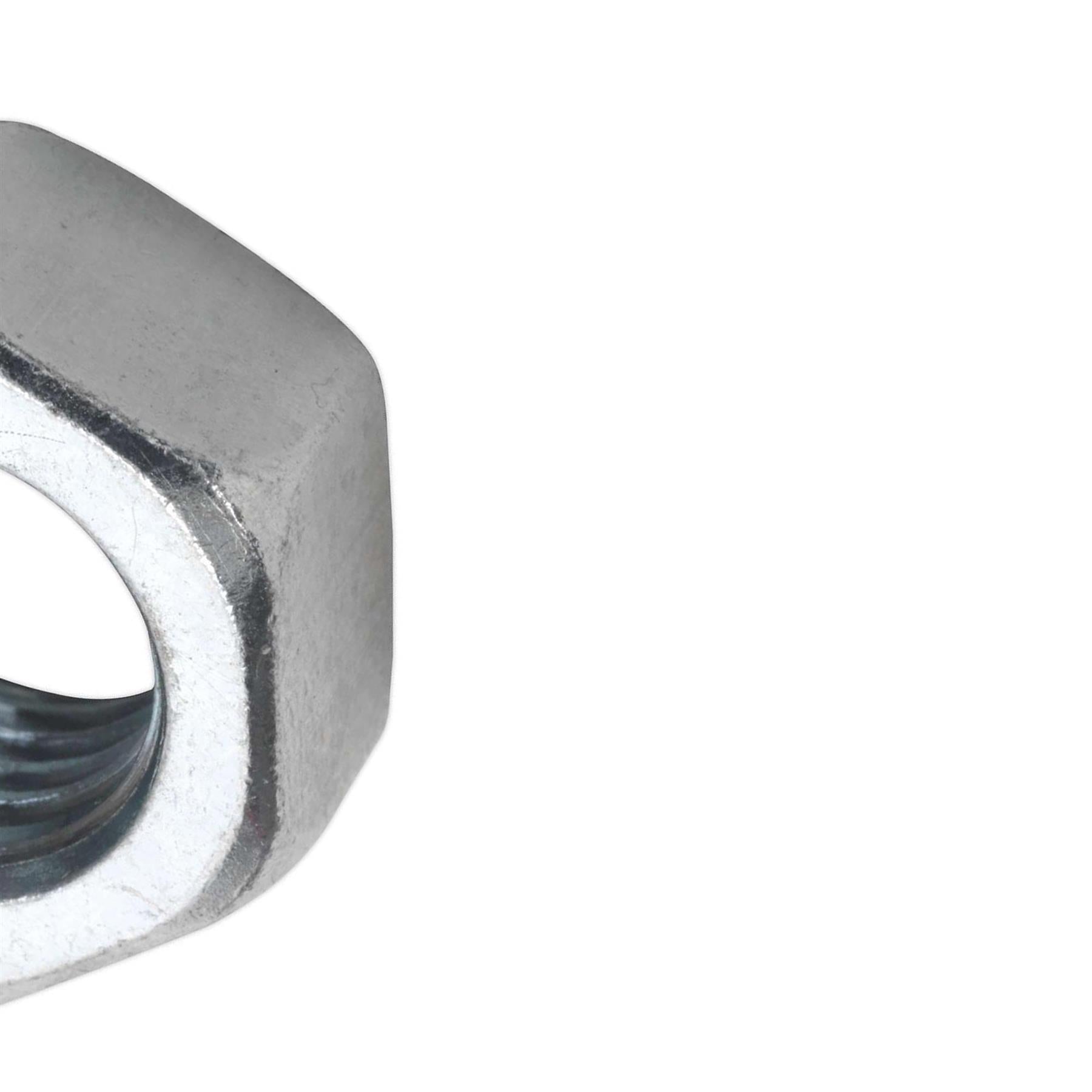 Sealey Steel Nut DIN 934 - M16 Zinc Pack of 25