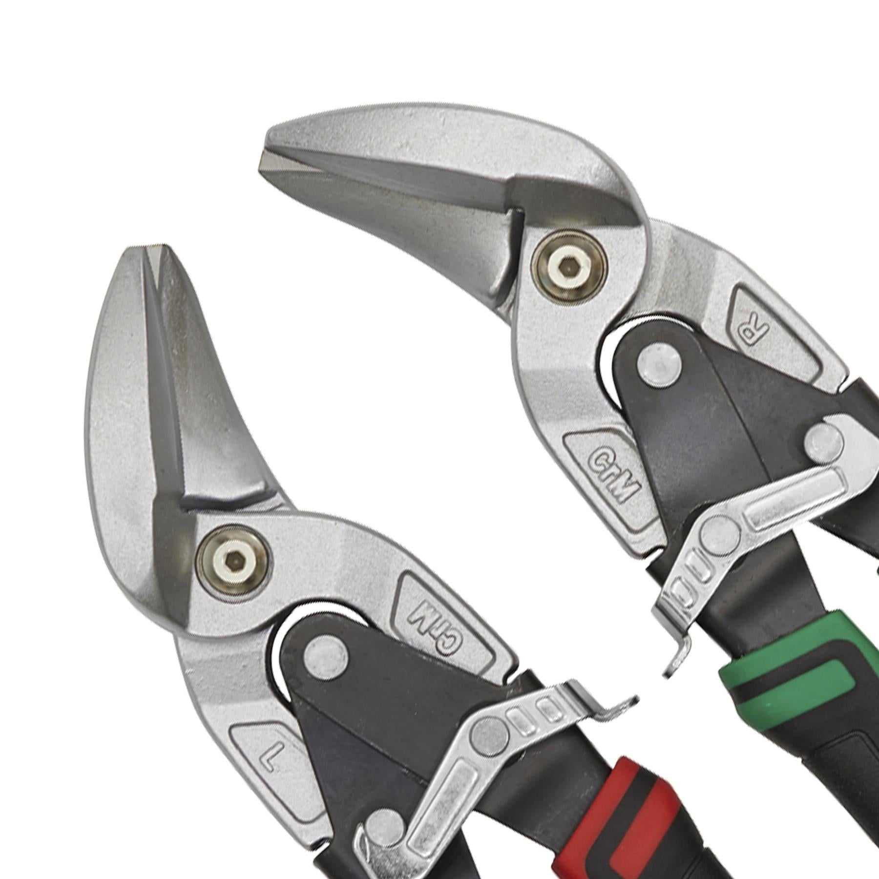 Sealey High Leverage Offset Aviation Tin Snip Set 2pc