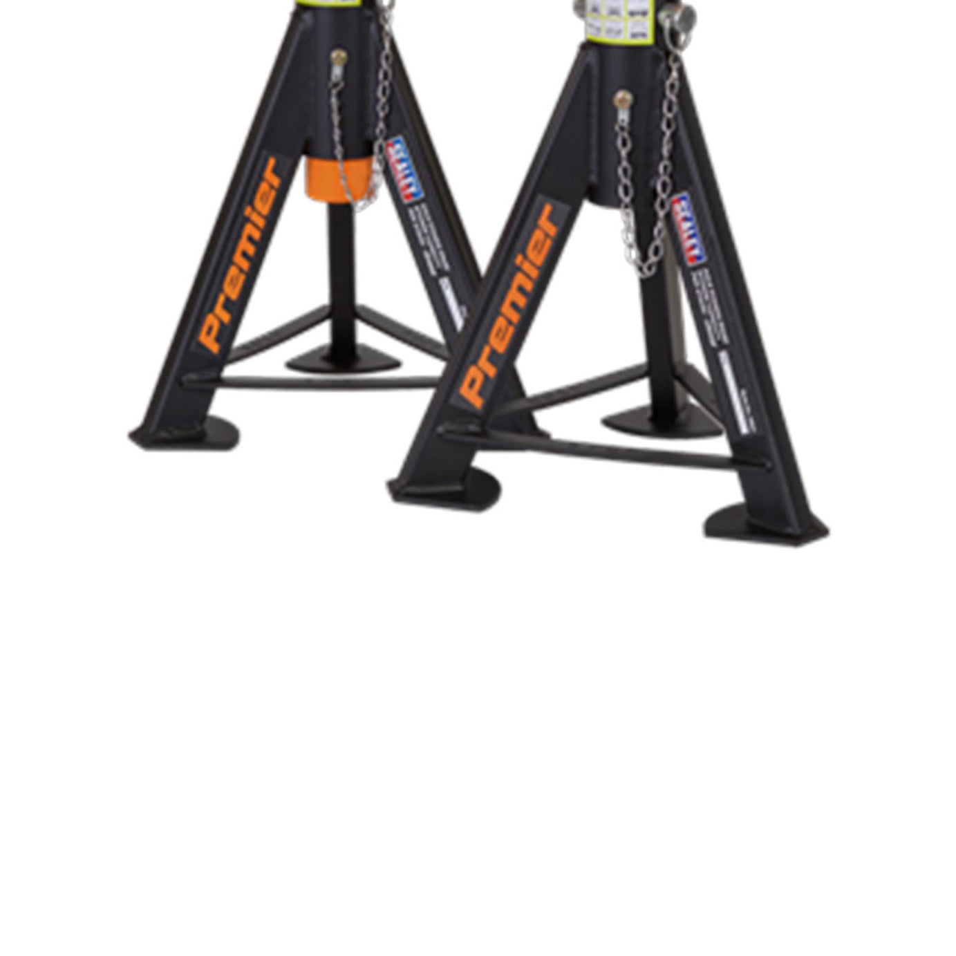 Sealey Axle Stands (Pair) 6tonne Capacity per Stand - Orange