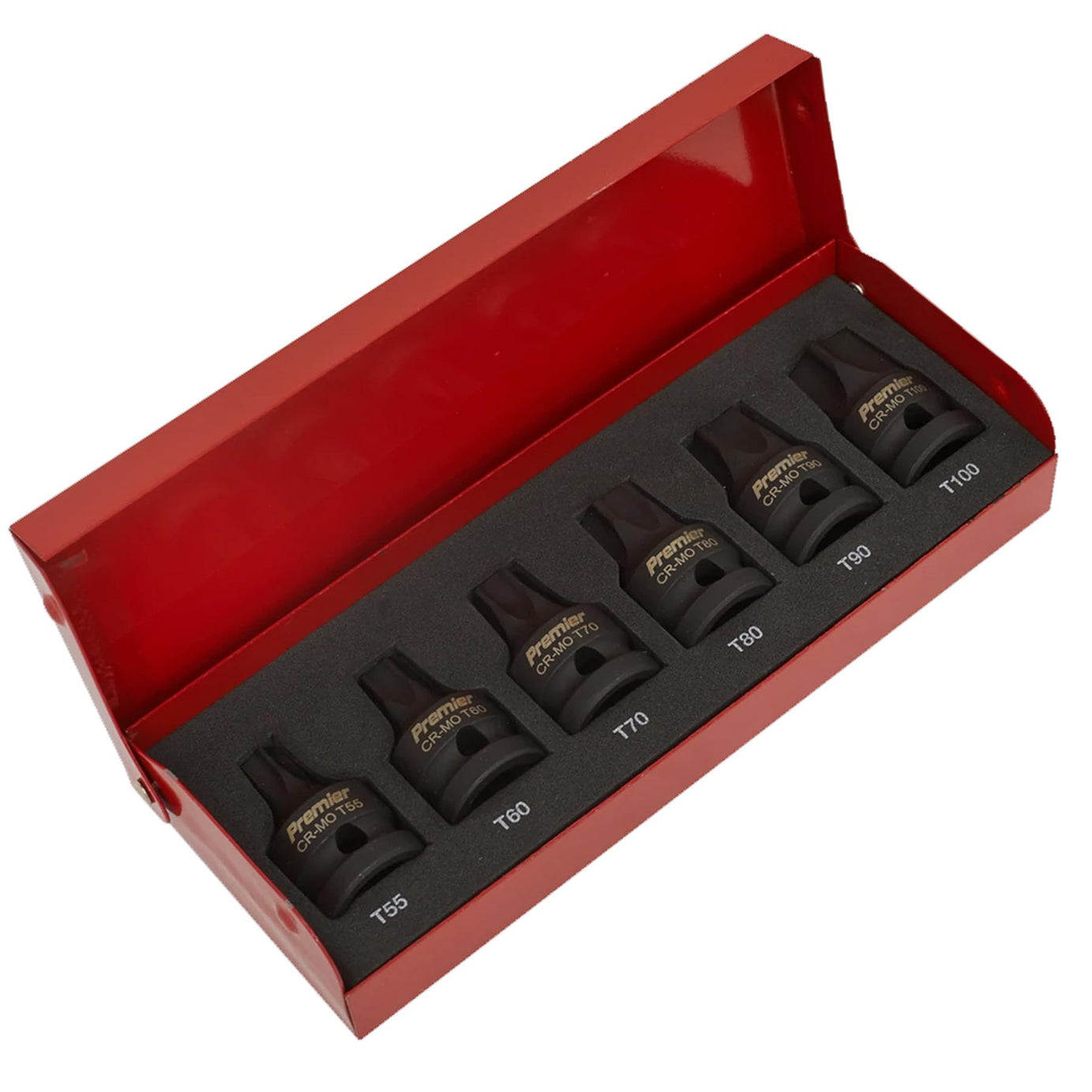 Sealey Impact TRX-Star* Socket Bit Set 6pc 1/2"Sq Drive