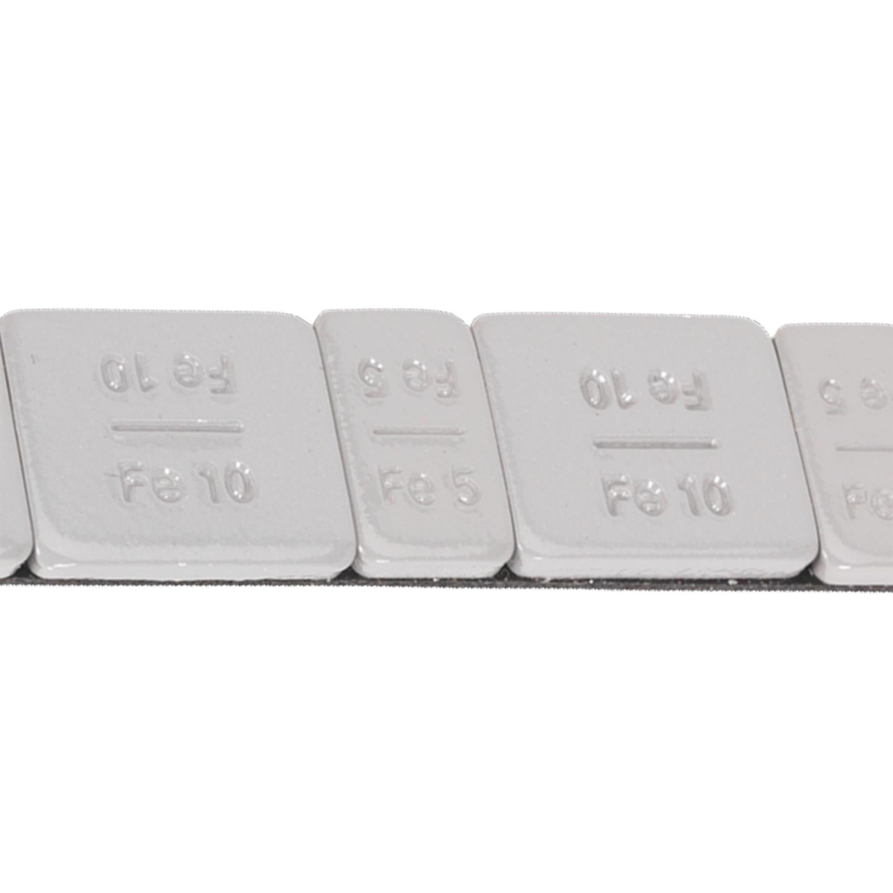Wheel Weight 5 & 10g Adh Zinc-Steel Pl Coat Pk of 100x8 Sealey