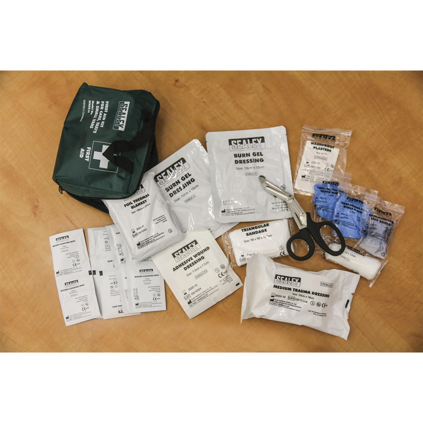 Sealey First Aid Kit Medium for Cars, Taxi's & Small Vans-BS 8599-2