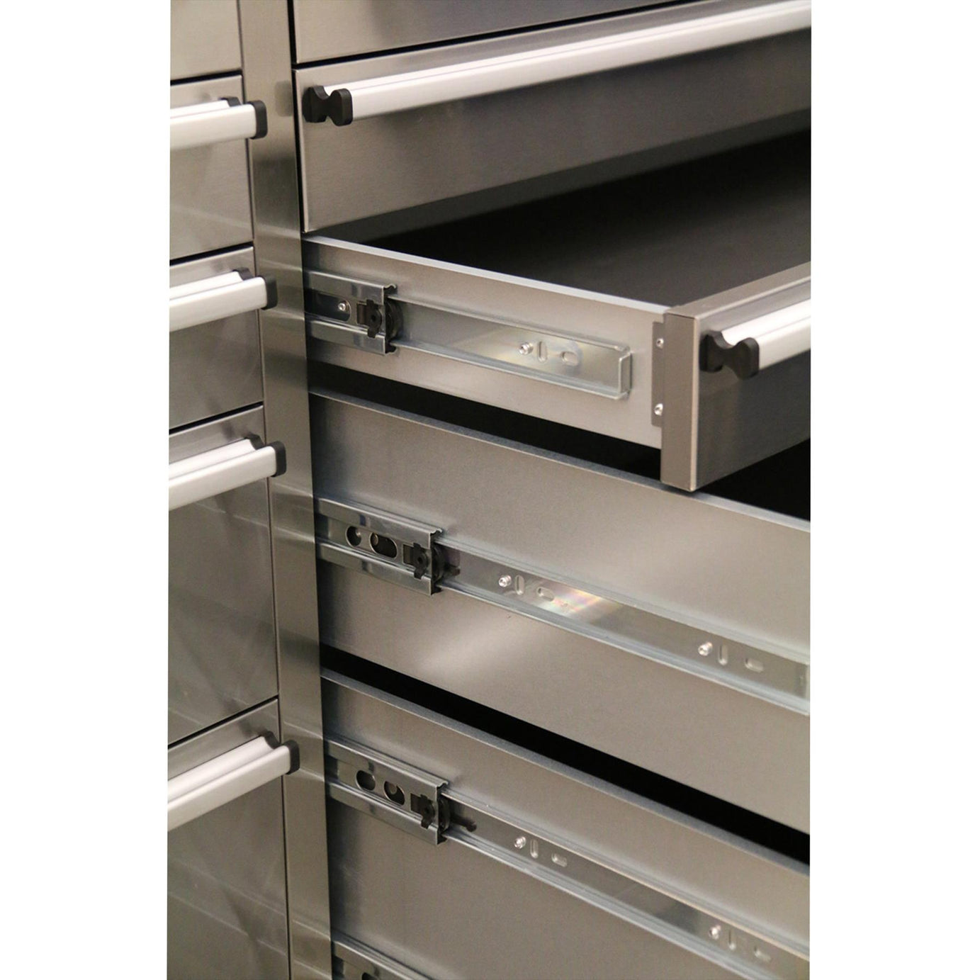 Sealey Mobile SS Tool Cabinet 10 Drawer + Backboard & 2 Cupboards