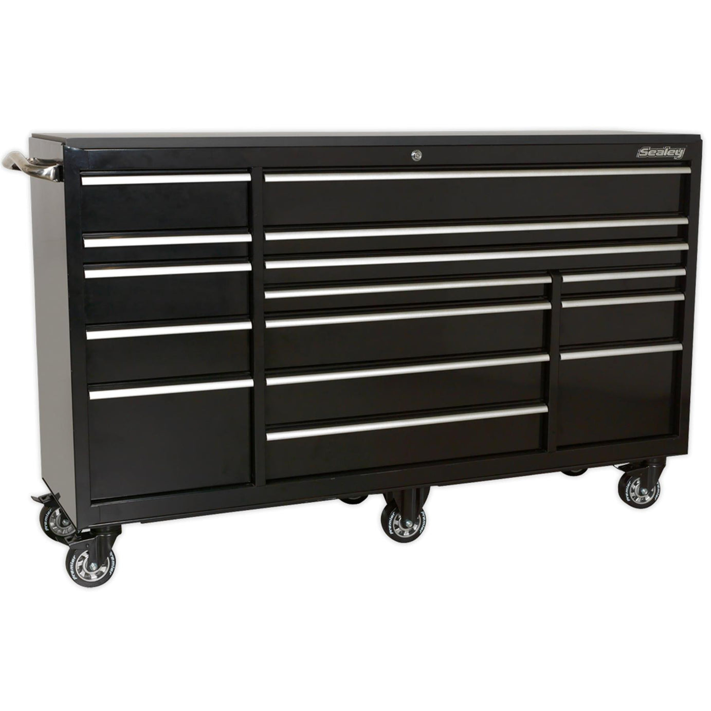 Sealey Rollcab 15 Drawer 1845mm Heavy-Duty Black