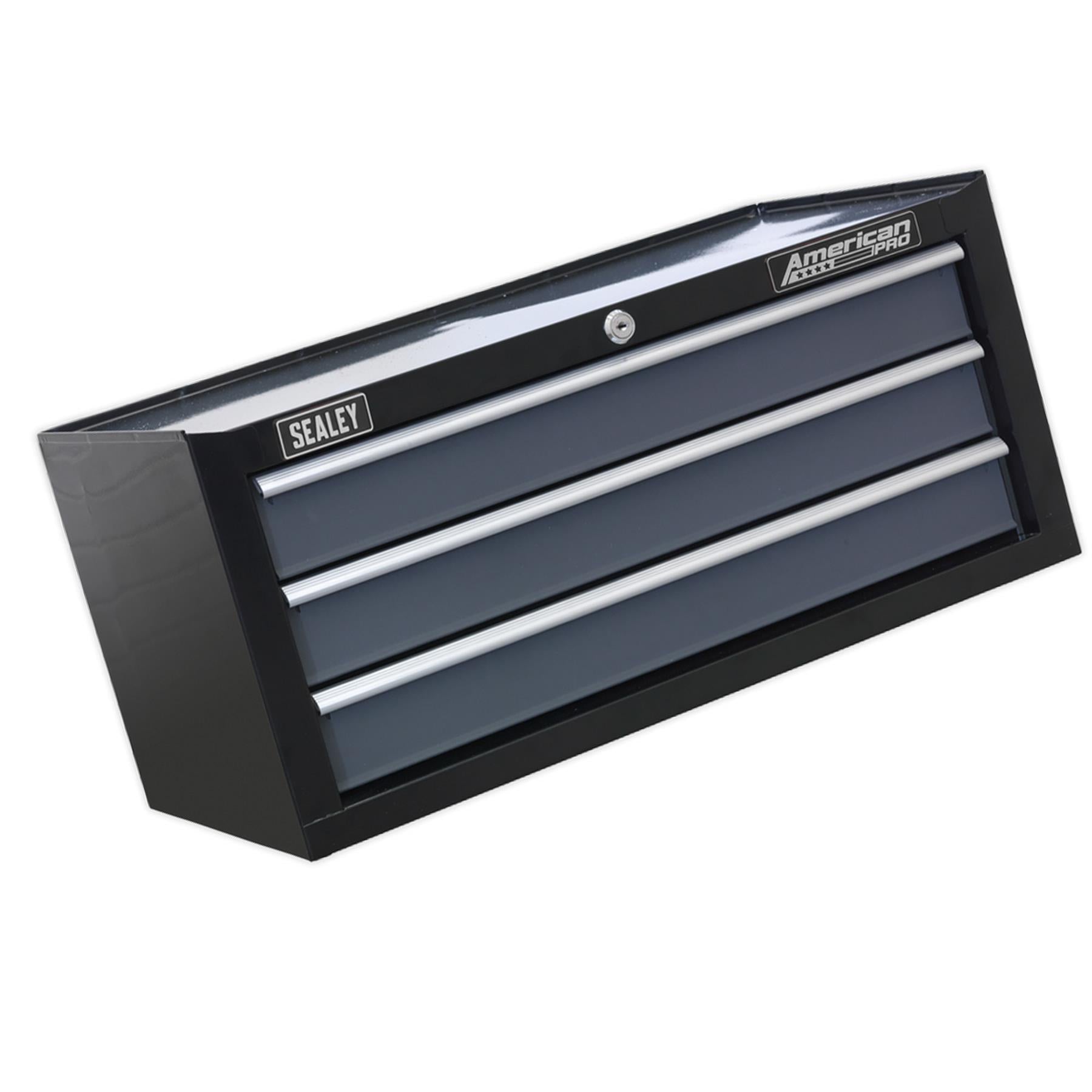 Sealey Mid-Box 3 Drawer with Ball Bearing Slides - Black/Grey