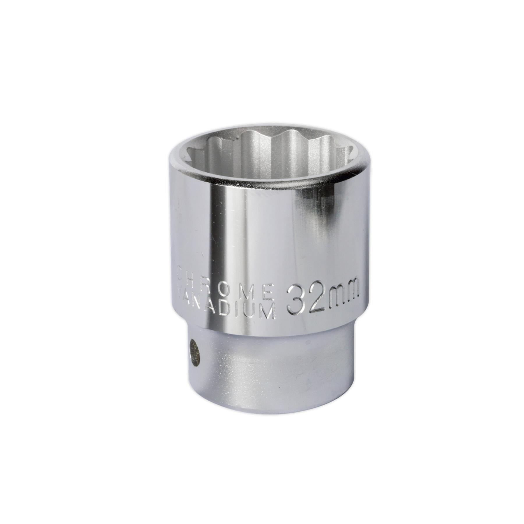 Sealey WallDrive Socket 32mm 3/4"Sq Drive