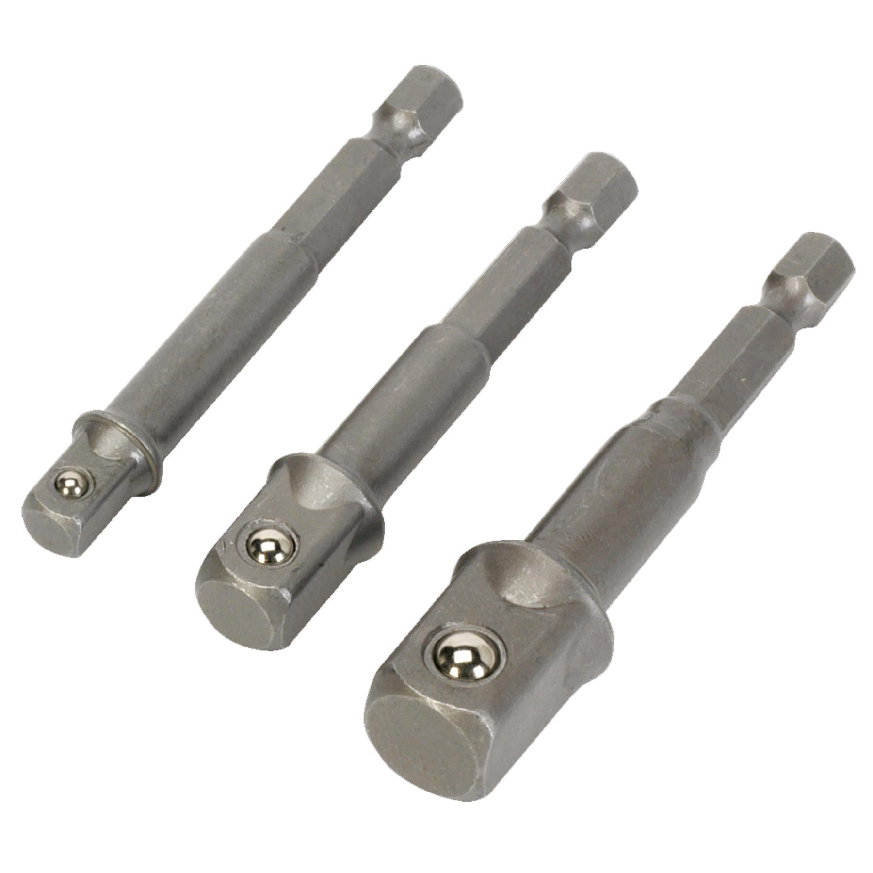 Sealey Socket Adaptor Set 3pc Power Tool Chrome Vanadium steel